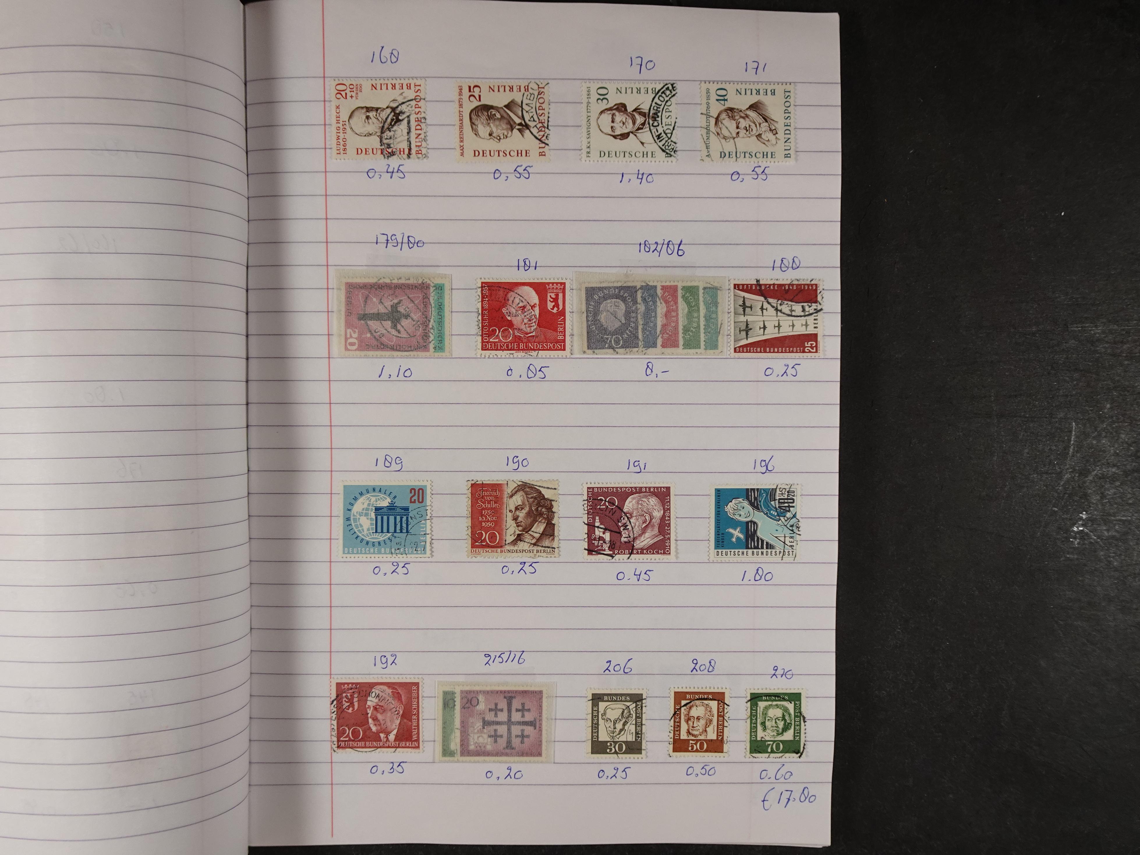 Mooie partij gelopen Rondzendboekjes.
Veel postfris.
Enorme restwaarde 505