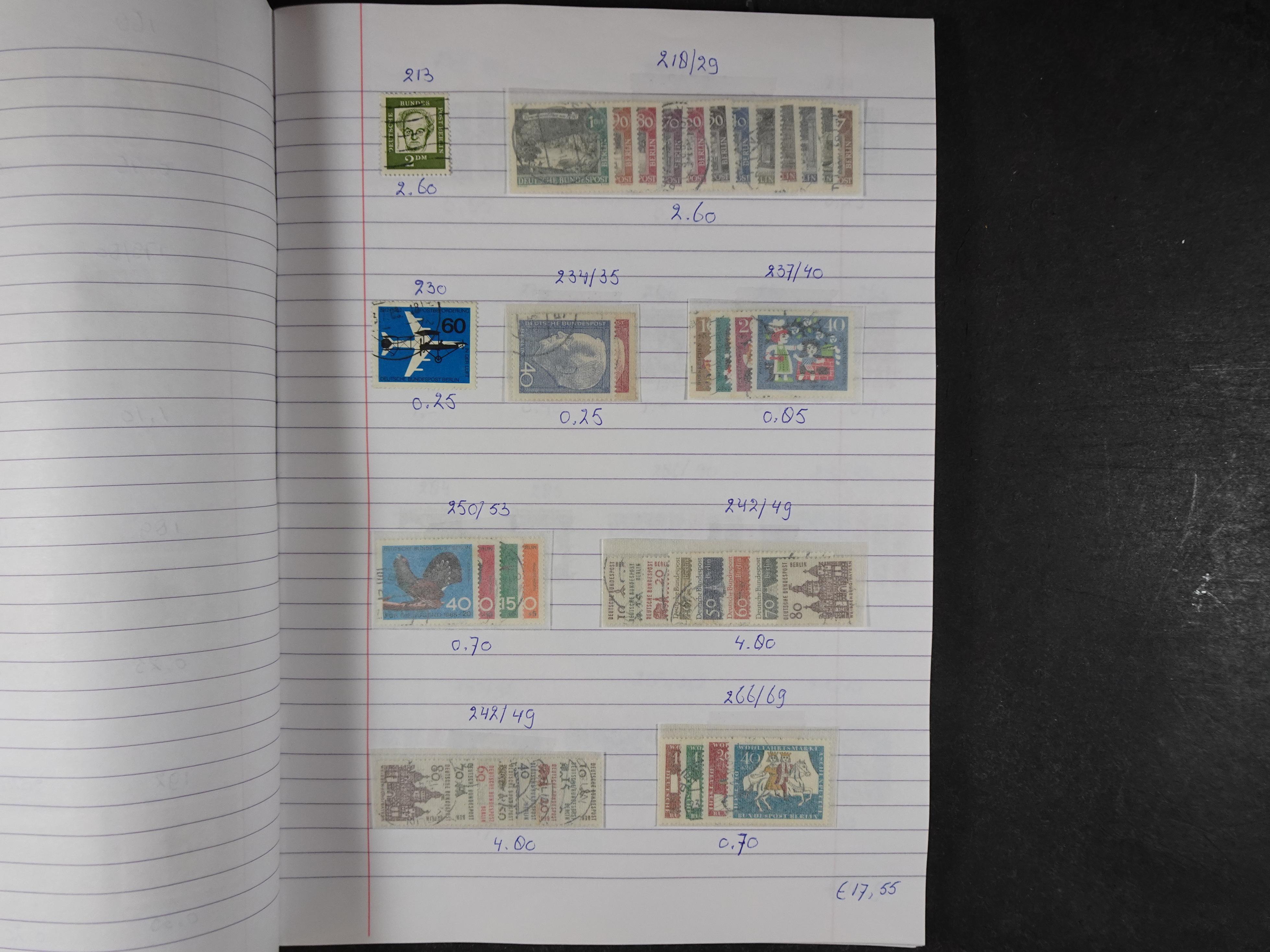 Mooie partij gelopen Rondzendboekjes.
Veel postfris.
Enorme restwaarde 506