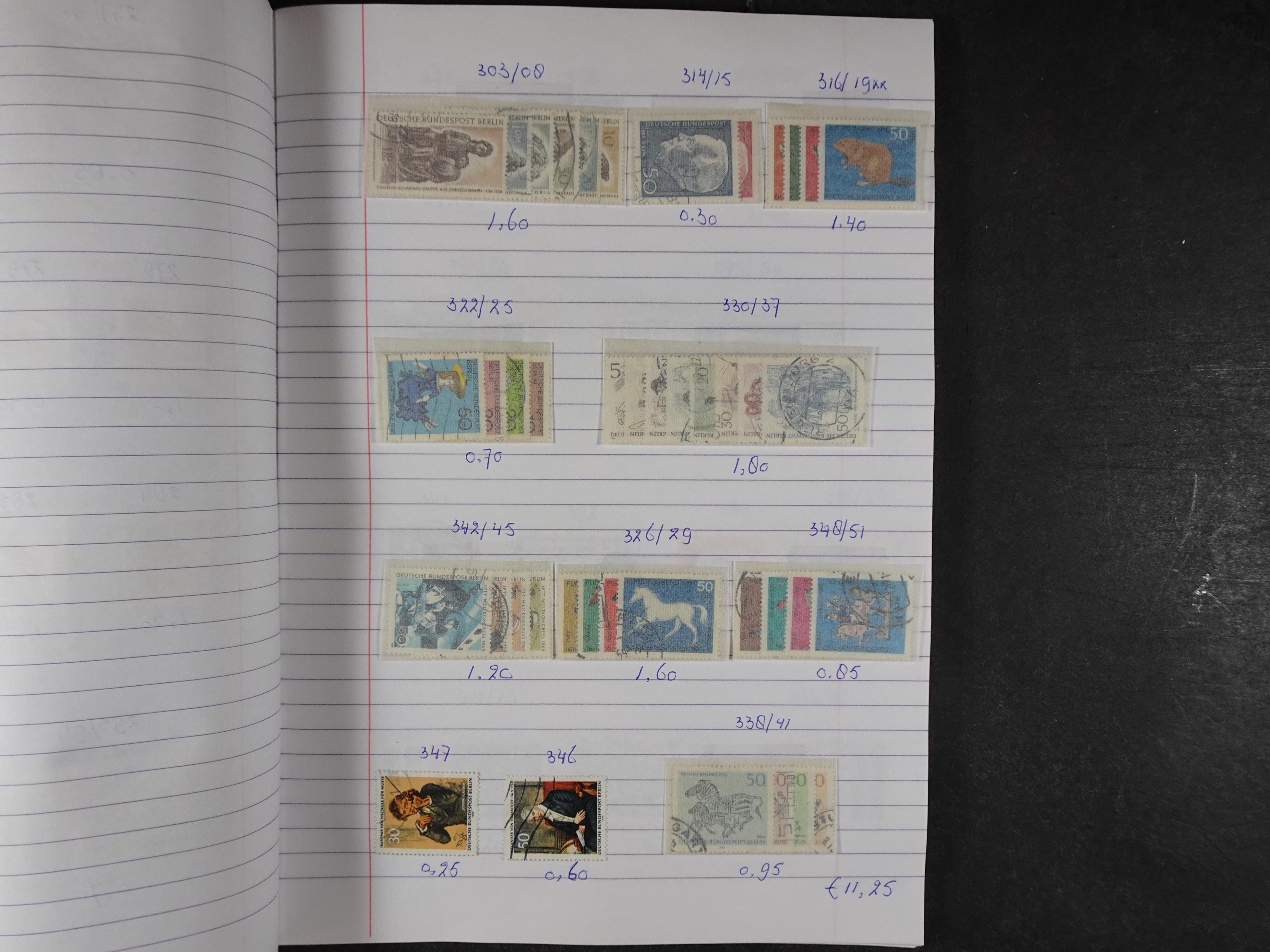 Mooie partij gelopen Rondzendboekjes.
Veel postfris.
Enorme restwaarde 508