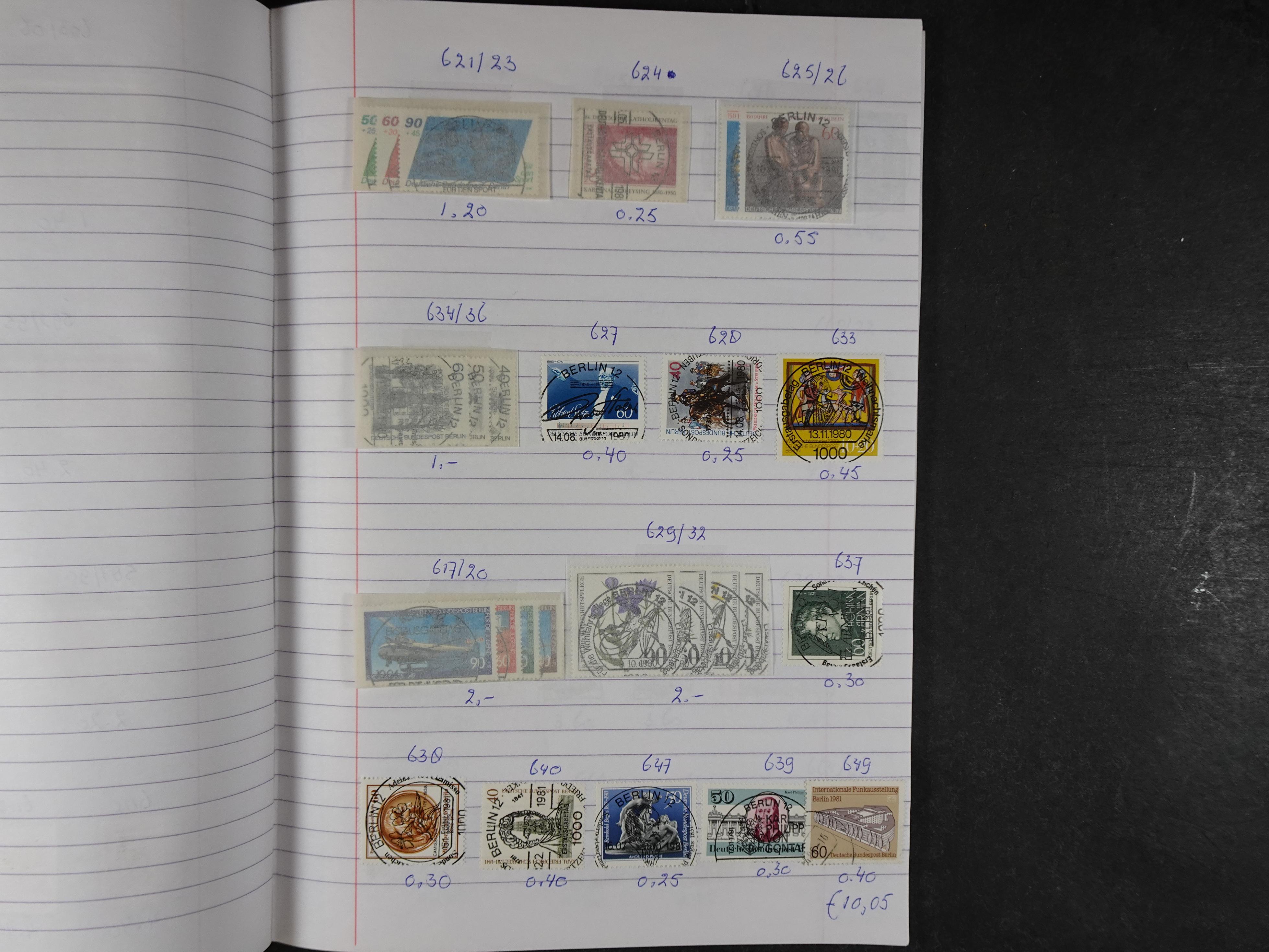 Mooie partij gelopen Rondzendboekjes.
Veel postfris.
Enorme restwaarde 517