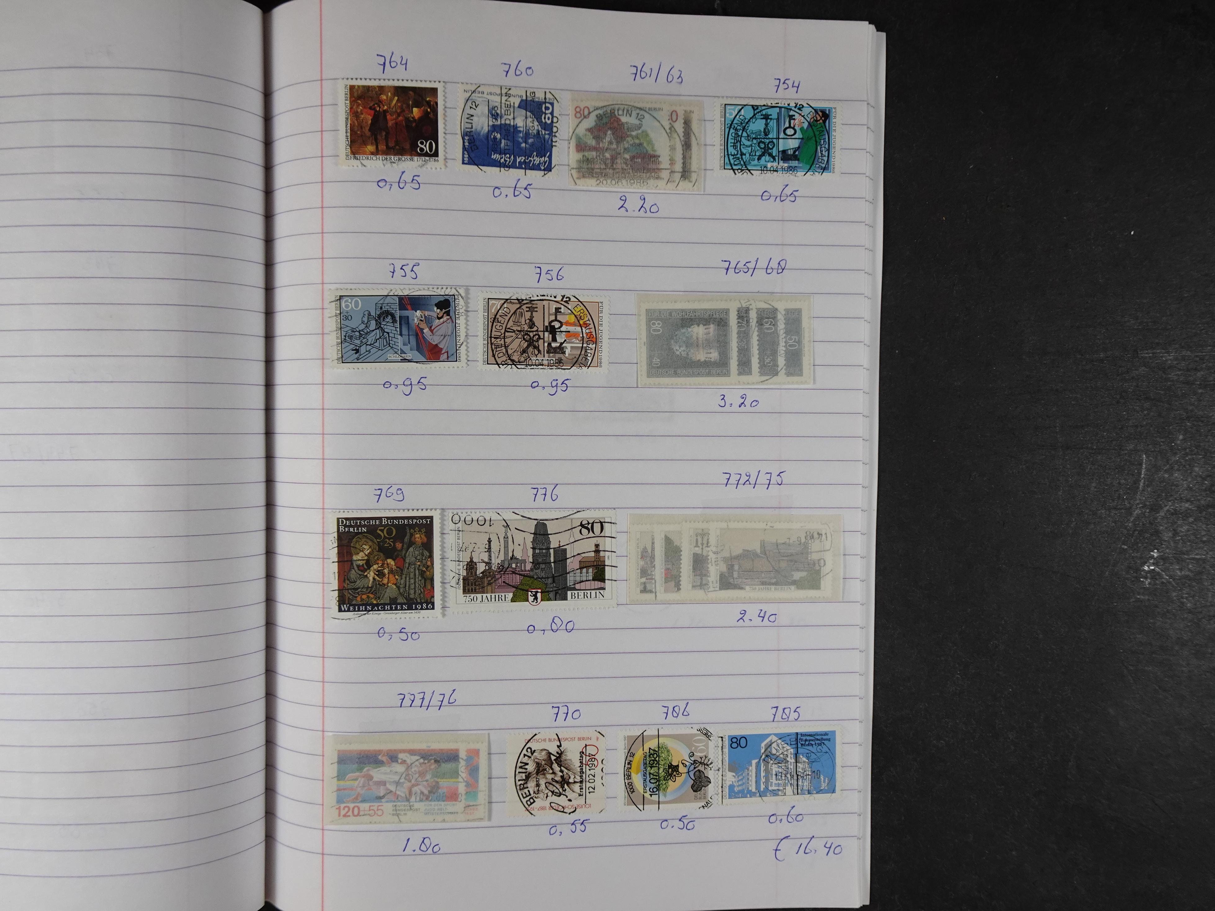 Mooie partij gelopen Rondzendboekjes.
Veel postfris.
Enorme restwaarde 522