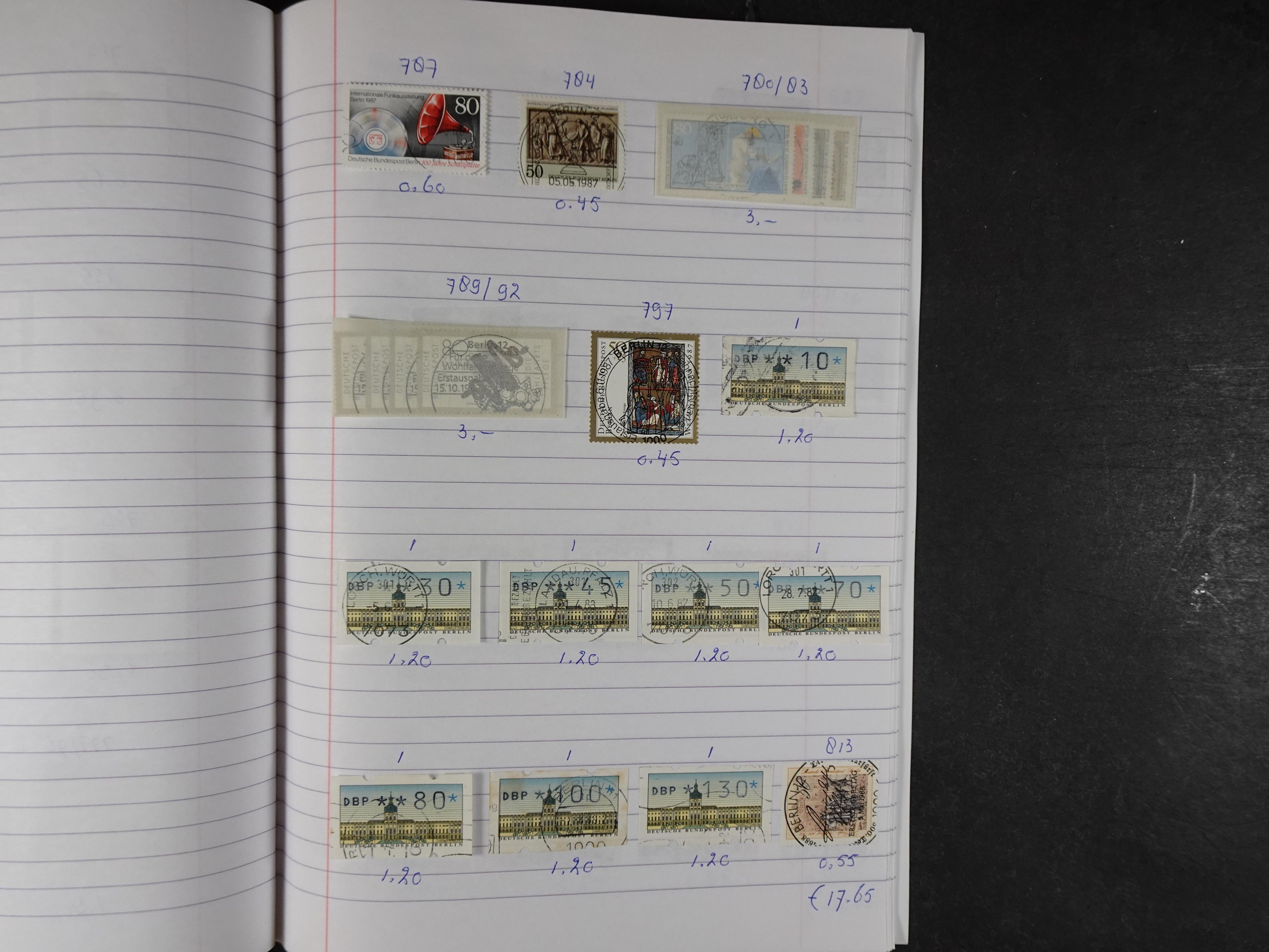 Mooie partij gelopen Rondzendboekjes.
Veel postfris.
Enorme restwaarde 523