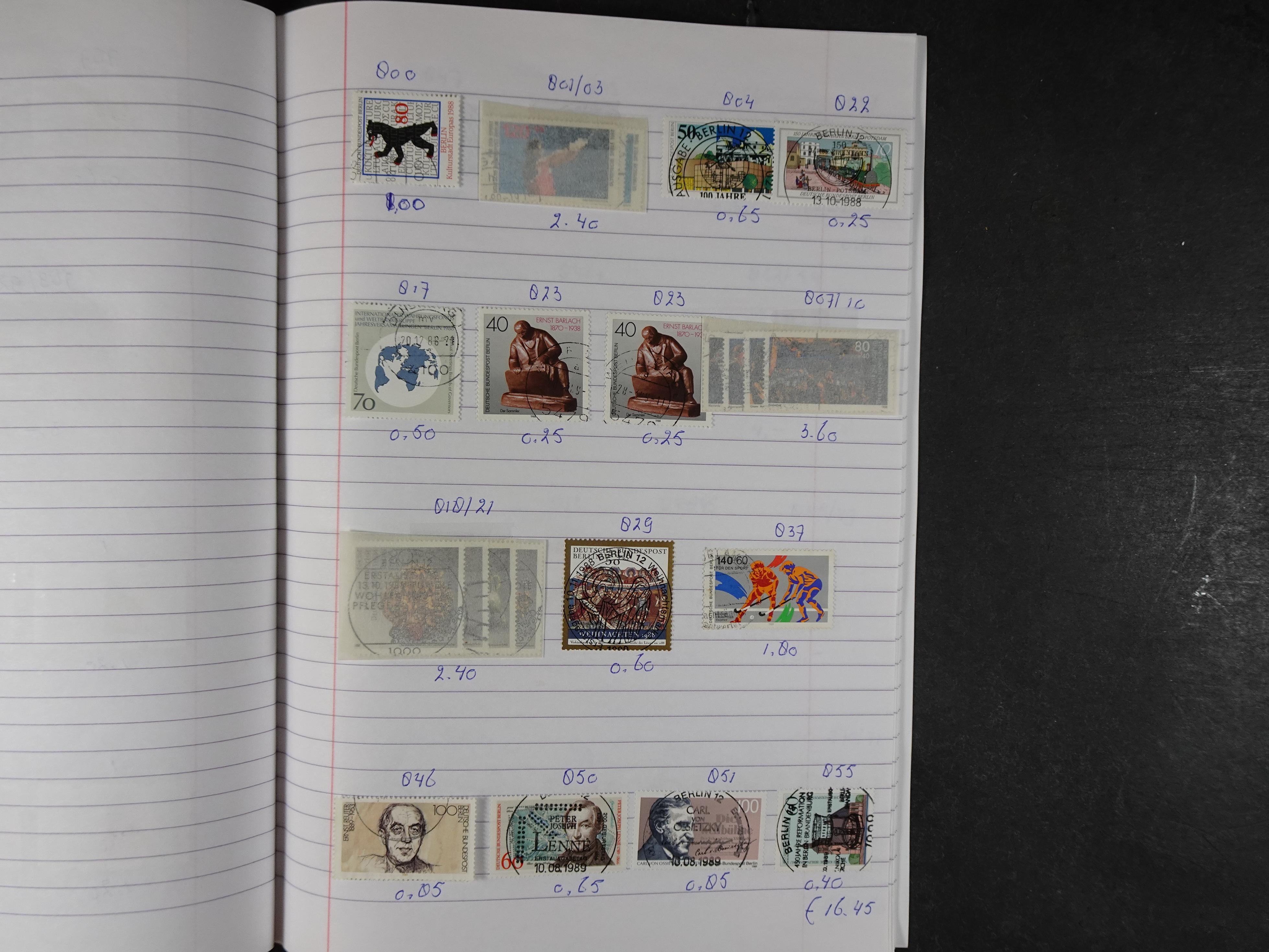 Mooie partij gelopen Rondzendboekjes.
Veel postfris.
Enorme restwaarde 524