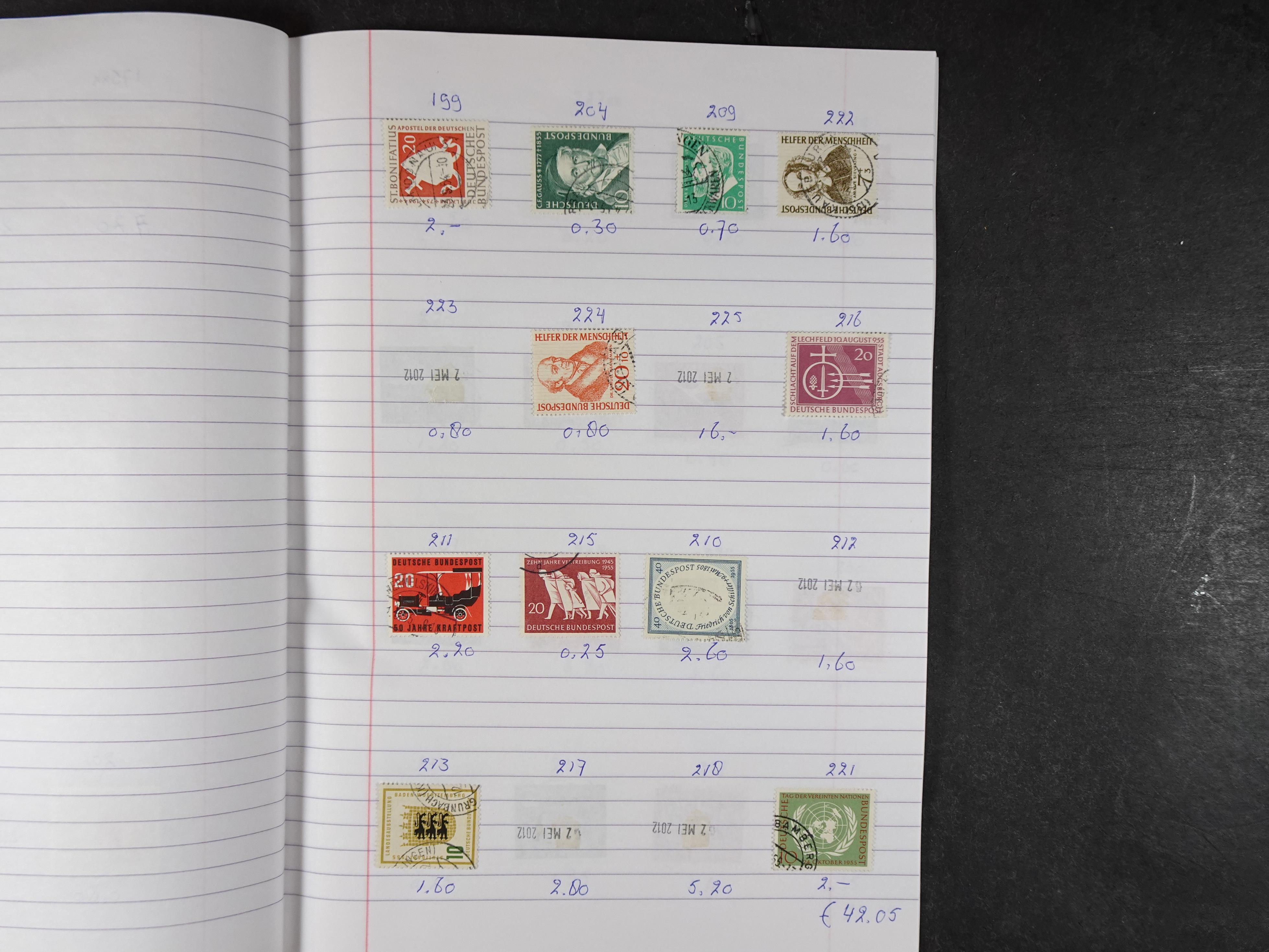 Mooie partij gelopen Rondzendboekjes.
Veel postfris.
Enorme restwaarde 531