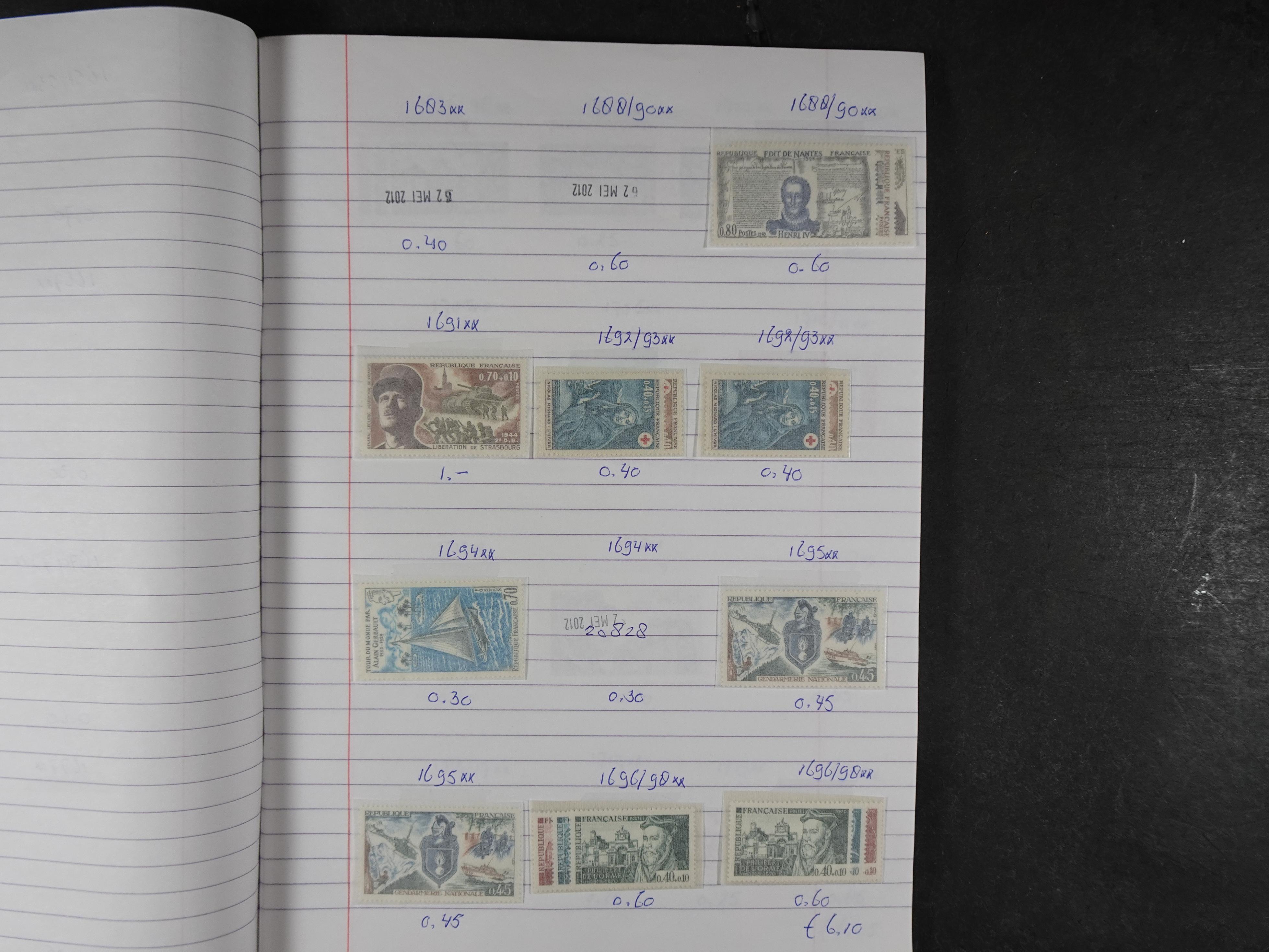 Mooie partij gelopen Rondzendboekjes.
Veel postfris.
Enorme restwaarde 540