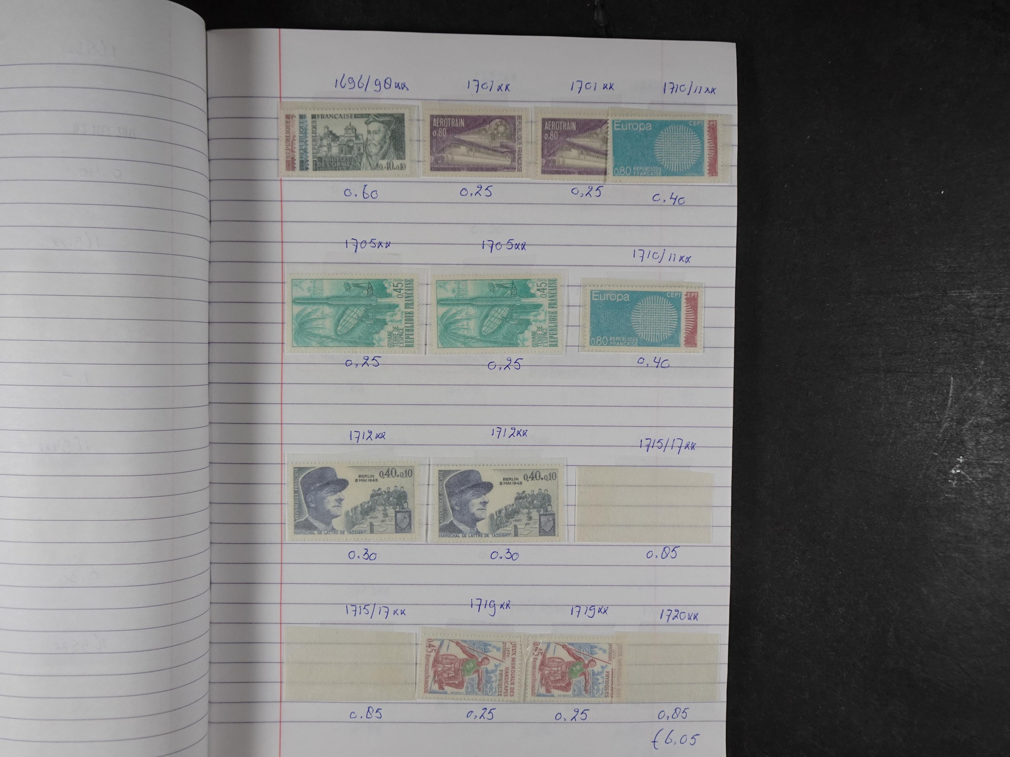 Mooie partij gelopen Rondzendboekjes.
Veel postfris.
Enorme restwaarde 541