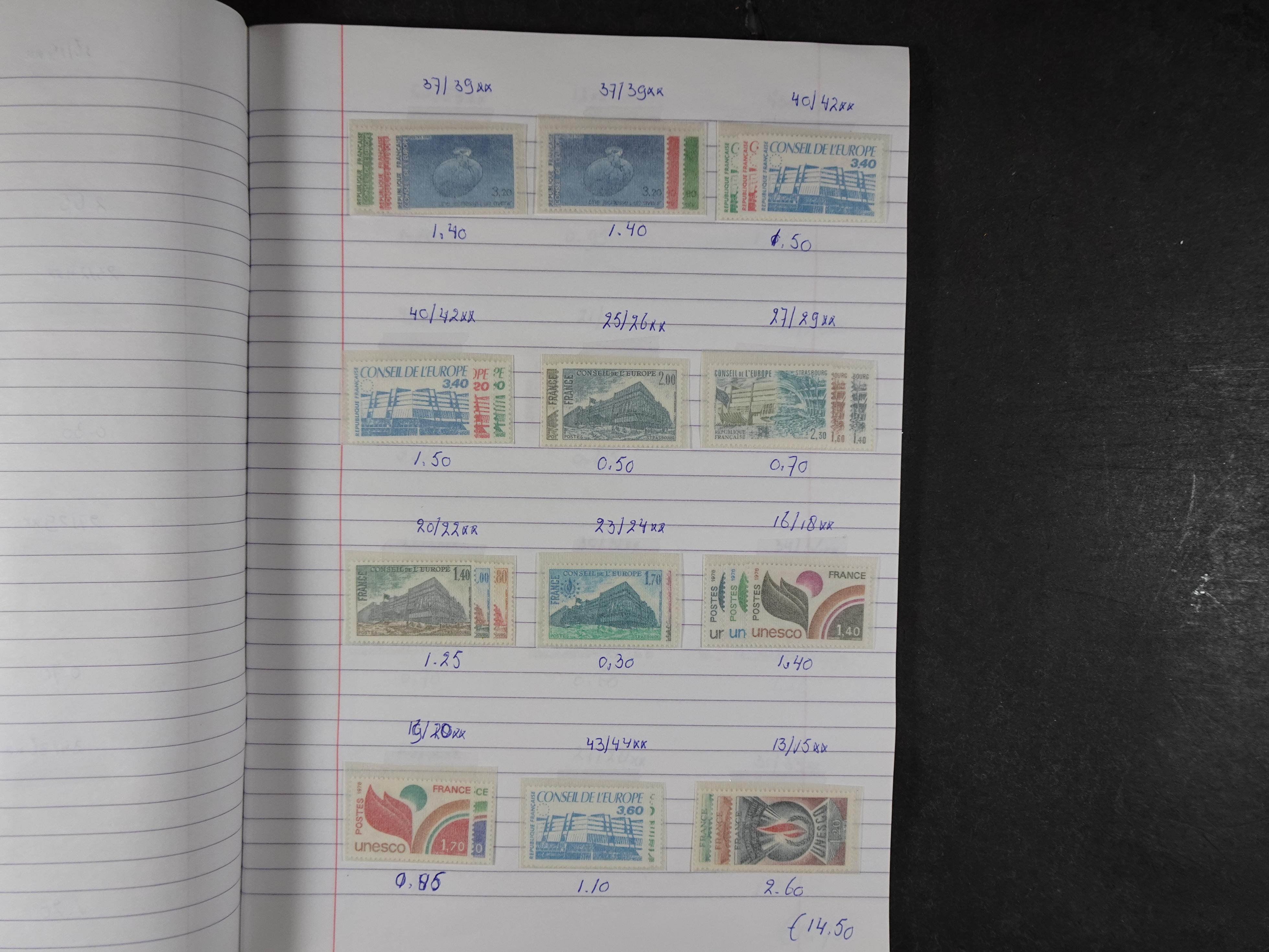 Mooie partij gelopen Rondzendboekjes.
Veel postfris.
Enorme restwaarde 545