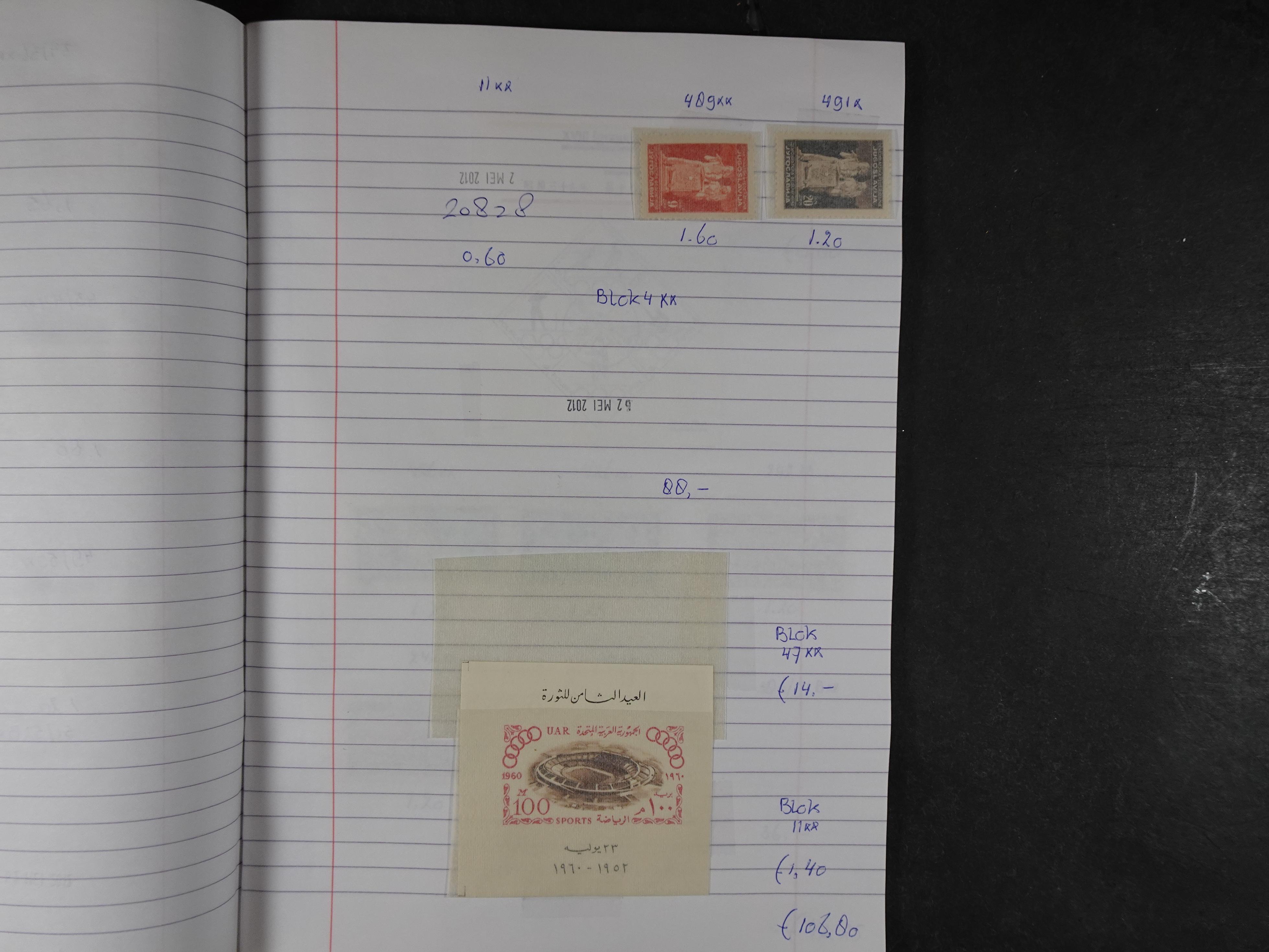 Mooie partij gelopen Rondzendboekjes.
Veel postfris.
Enorme restwaarde 548