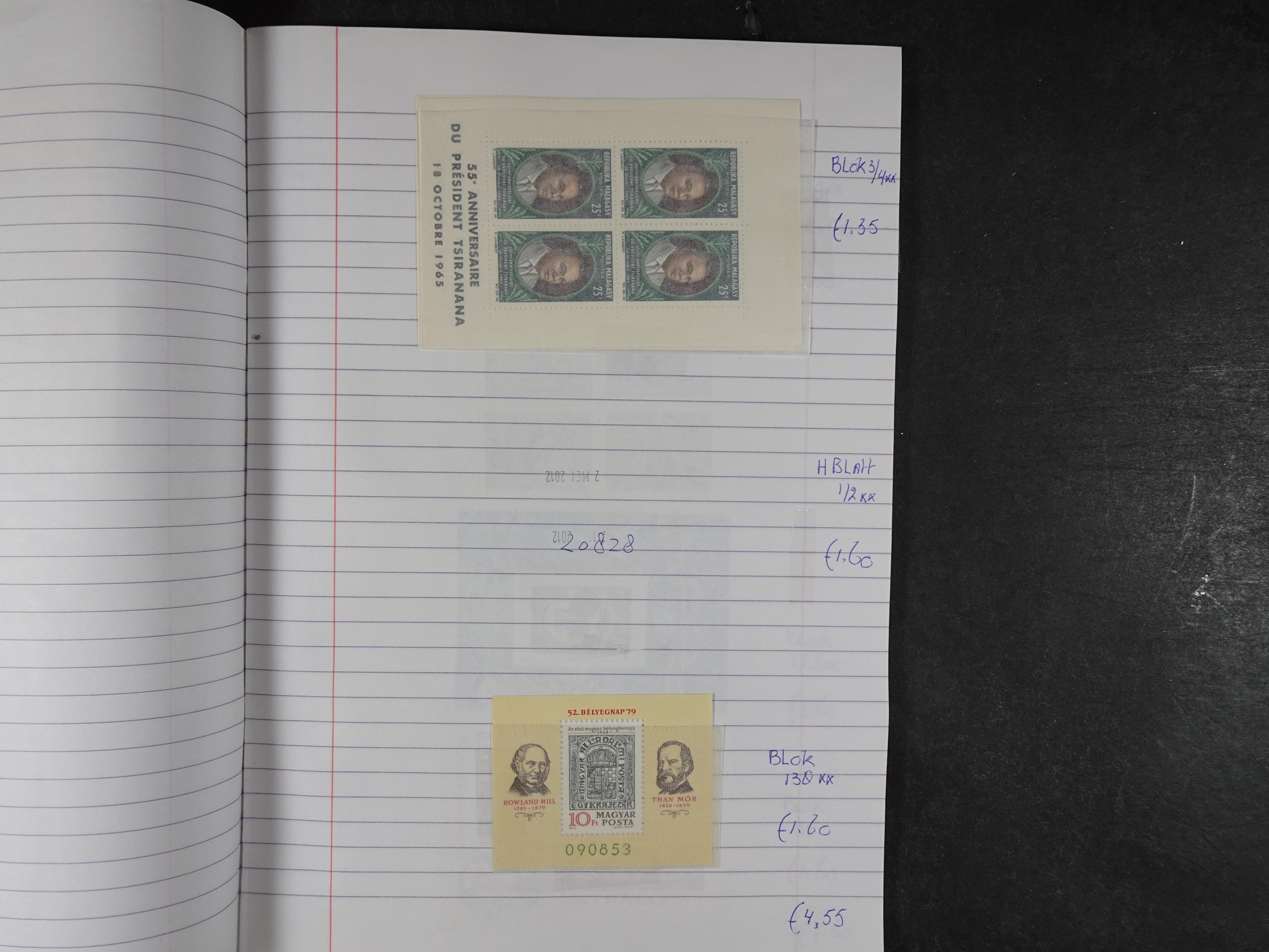 Mooie partij gelopen Rondzendboekjes.
Veel postfris.
Enorme restwaarde 551