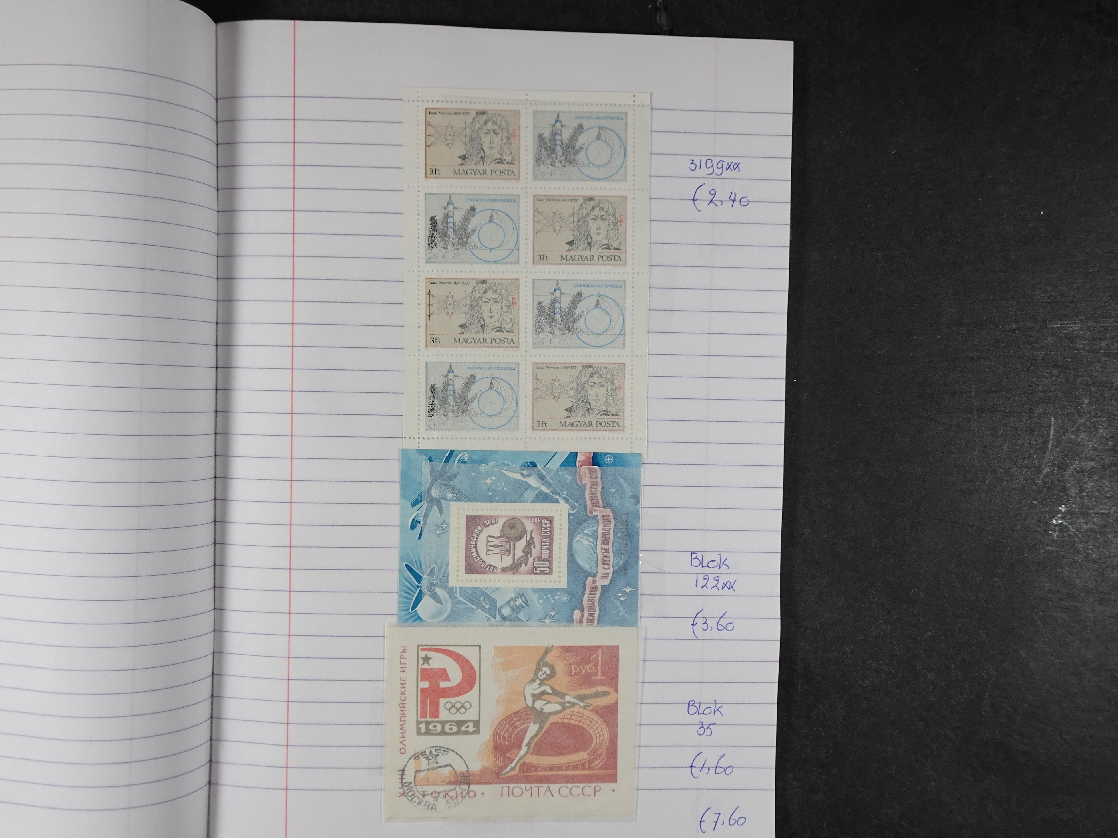 Mooie partij gelopen Rondzendboekjes.
Veel postfris.
Enorme restwaarde 552