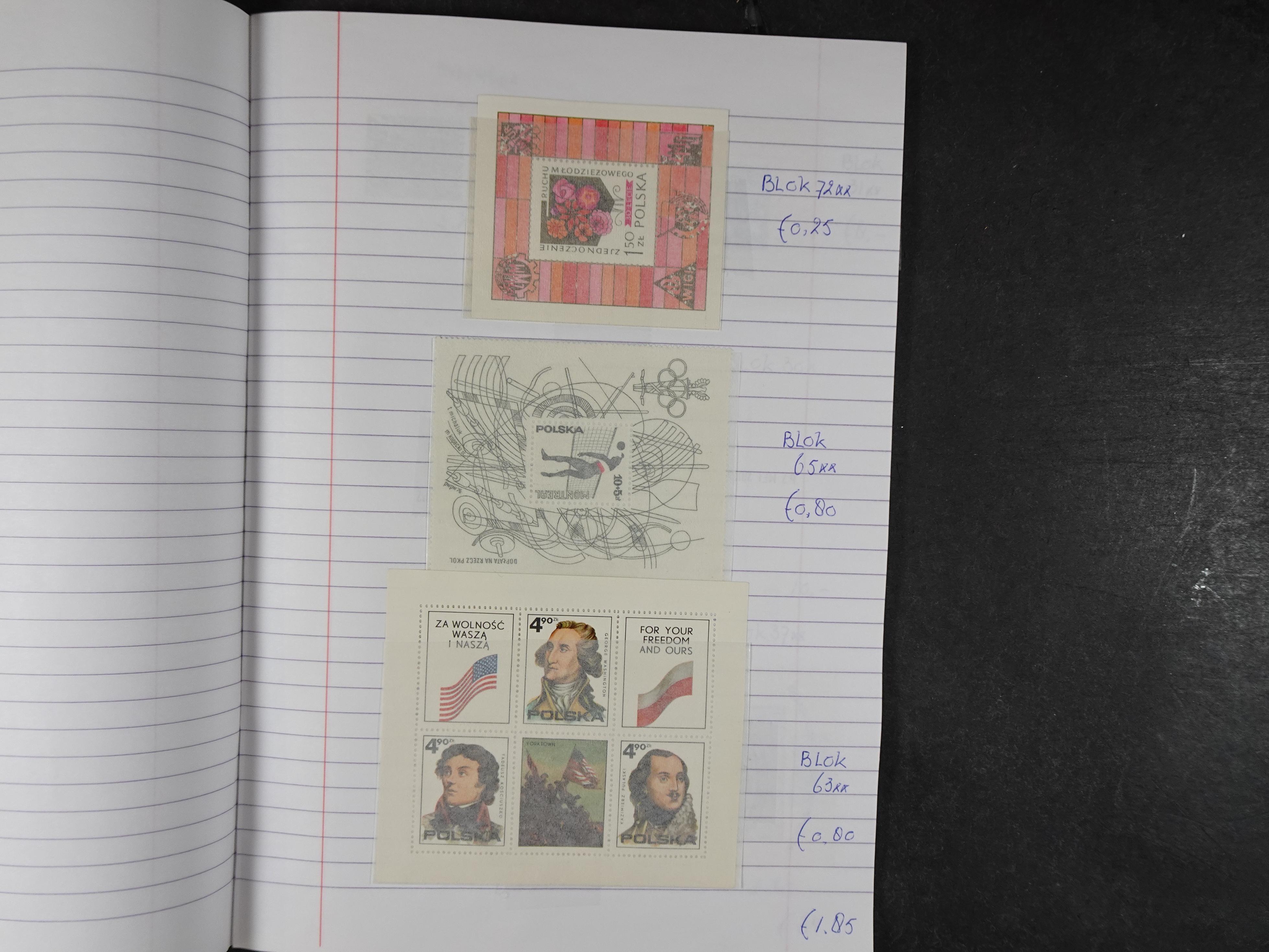 Mooie partij gelopen Rondzendboekjes.
Veel postfris.
Enorme restwaarde 553