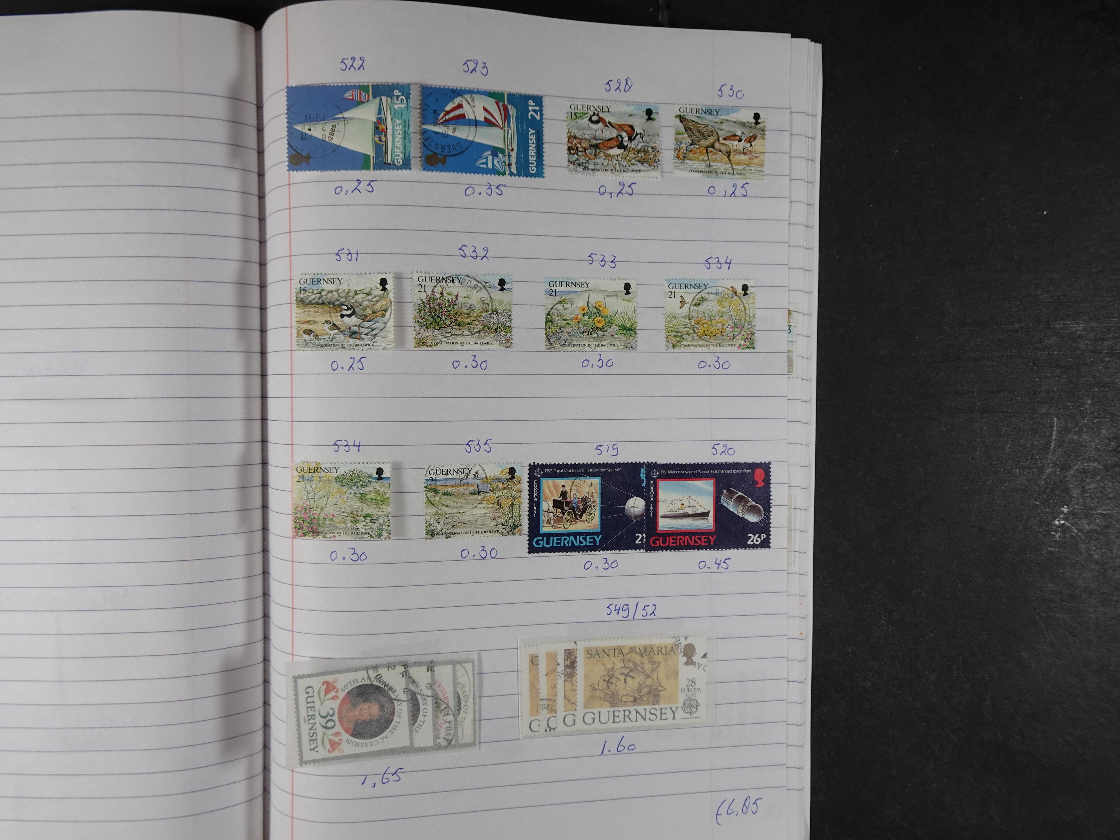 Mooie partij gelopen Rondzendboekjes.
Veel postfris.
Enorme restwaarde 562