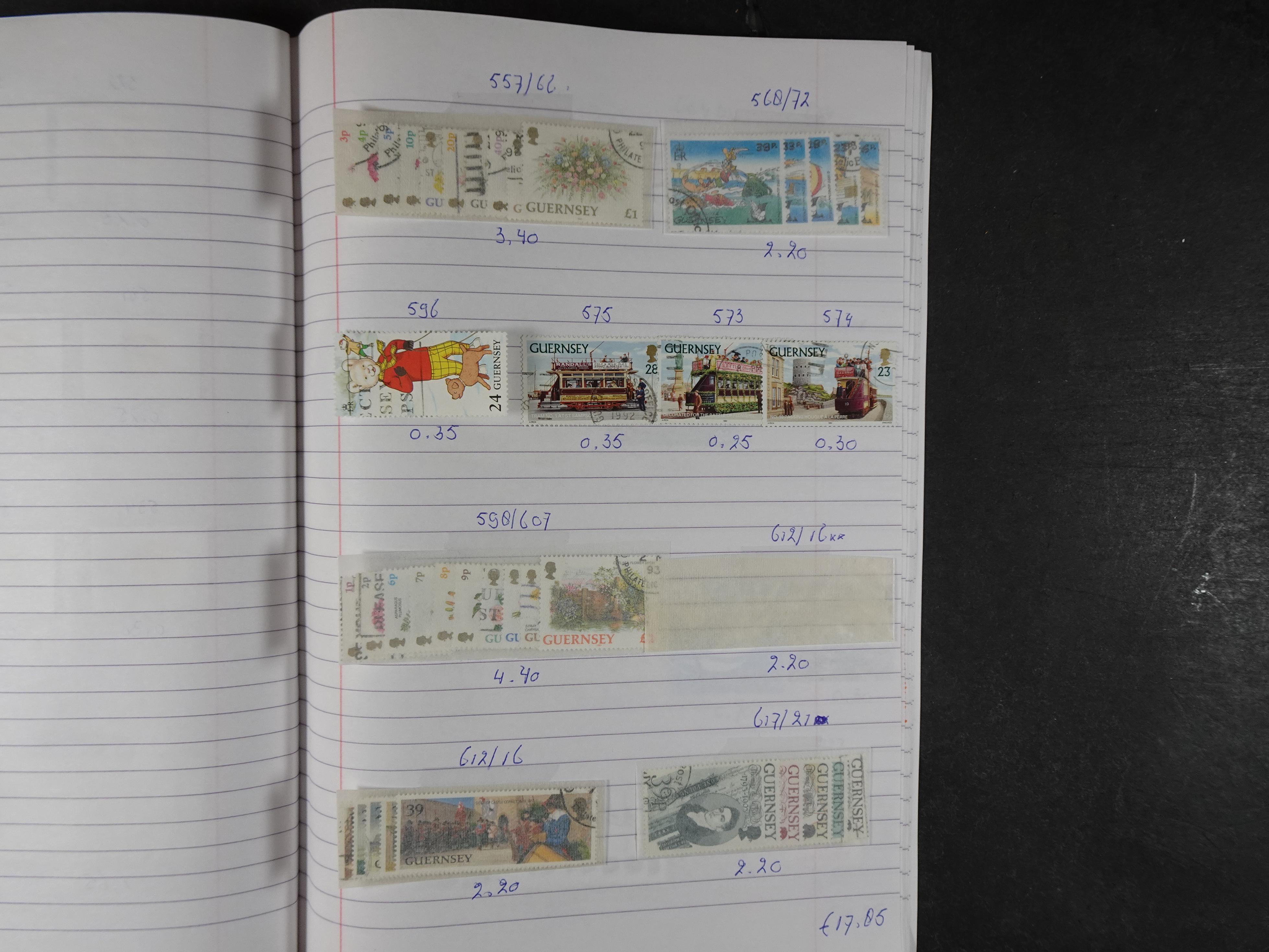 Mooie partij gelopen Rondzendboekjes.
Veel postfris.
Enorme restwaarde 563