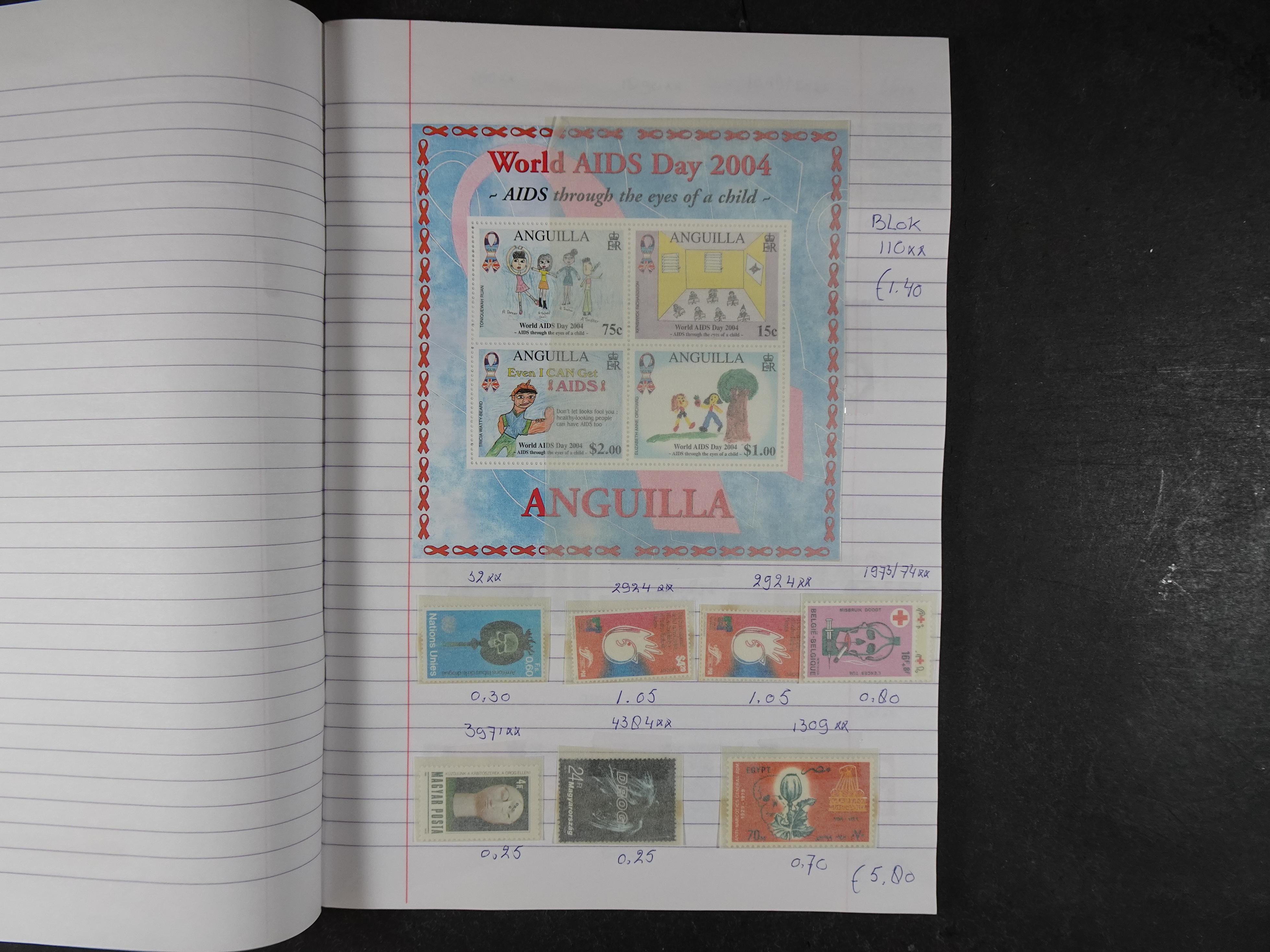 Mooie partij gelopen Rondzendboekjes.
Veel postfris.
Enorme restwaarde 578