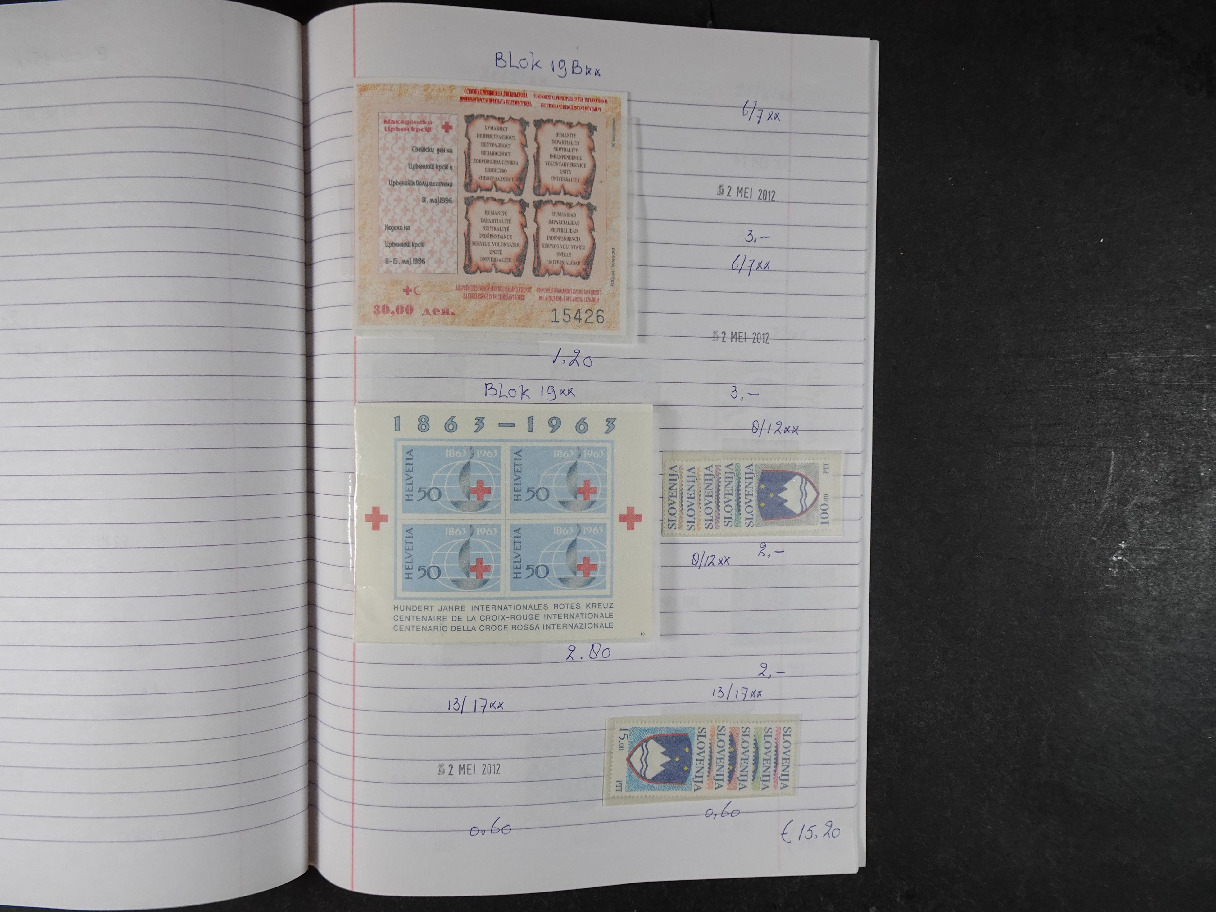 Mooie partij gelopen Rondzendboekjes.
Veel postfris.
Enorme restwaarde 596