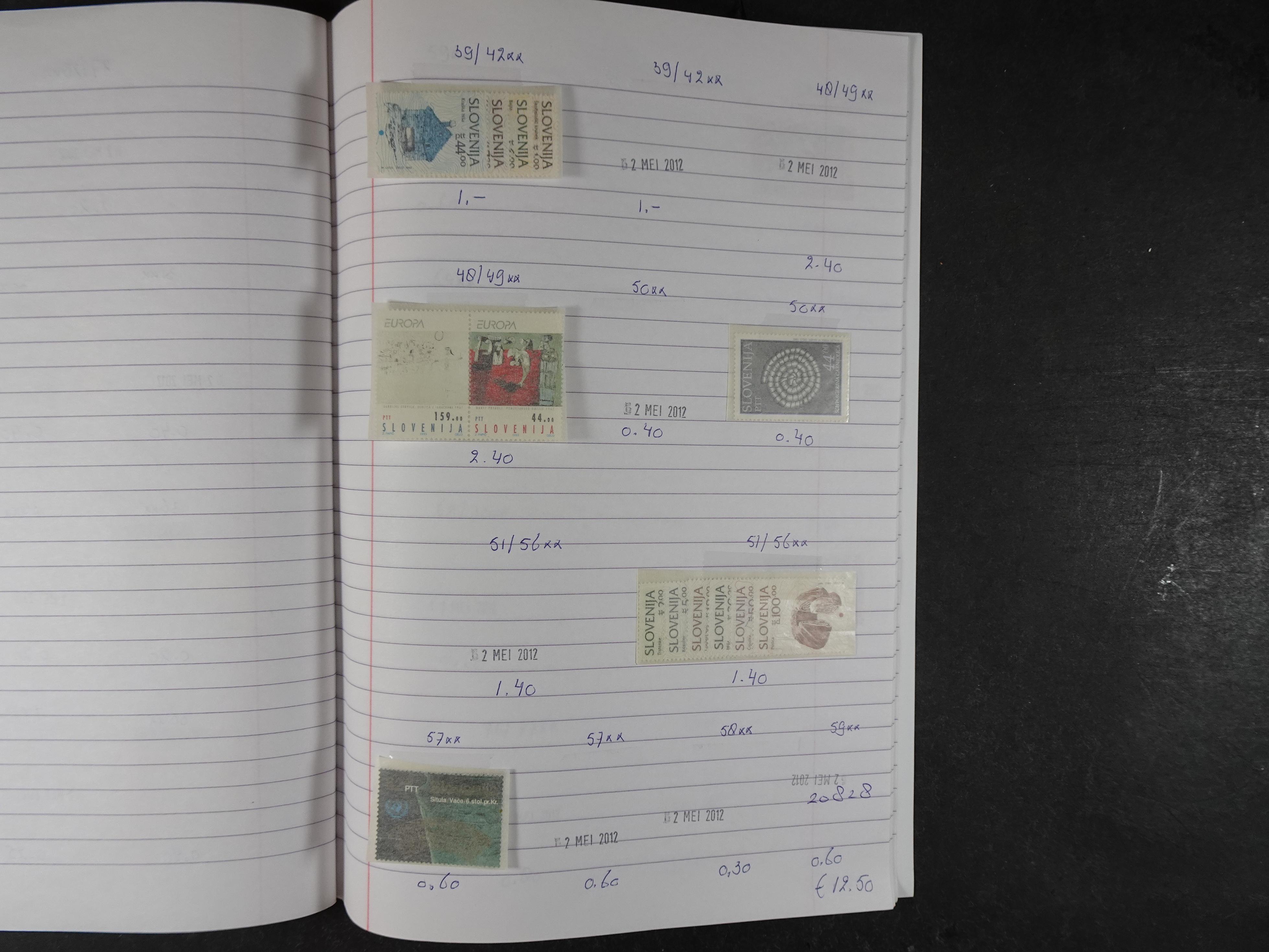 Mooie partij gelopen Rondzendboekjes.
Veel postfris.
Enorme restwaarde 599