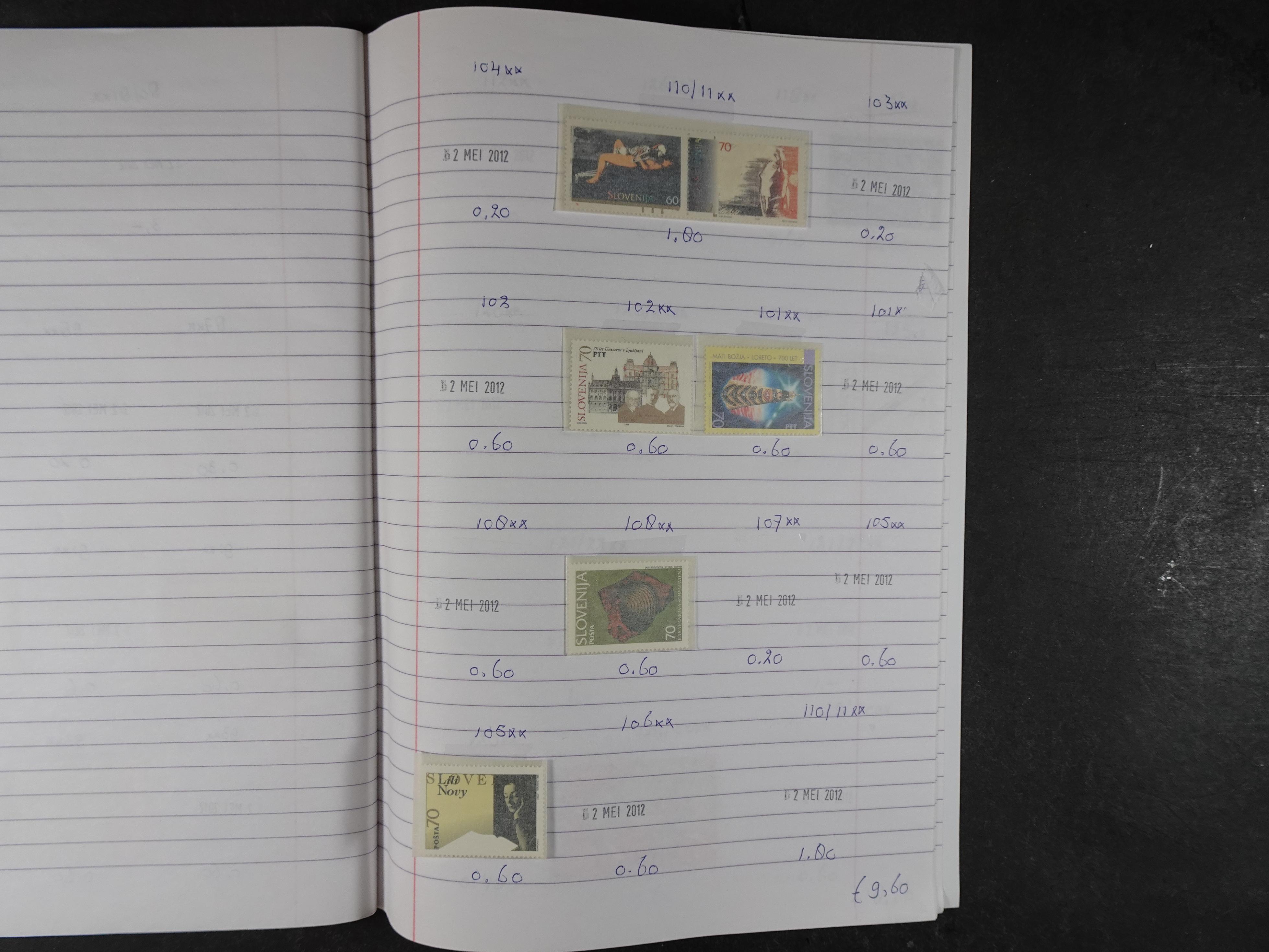 Mooie partij gelopen Rondzendboekjes.
Veel postfris.
Enorme restwaarde 602