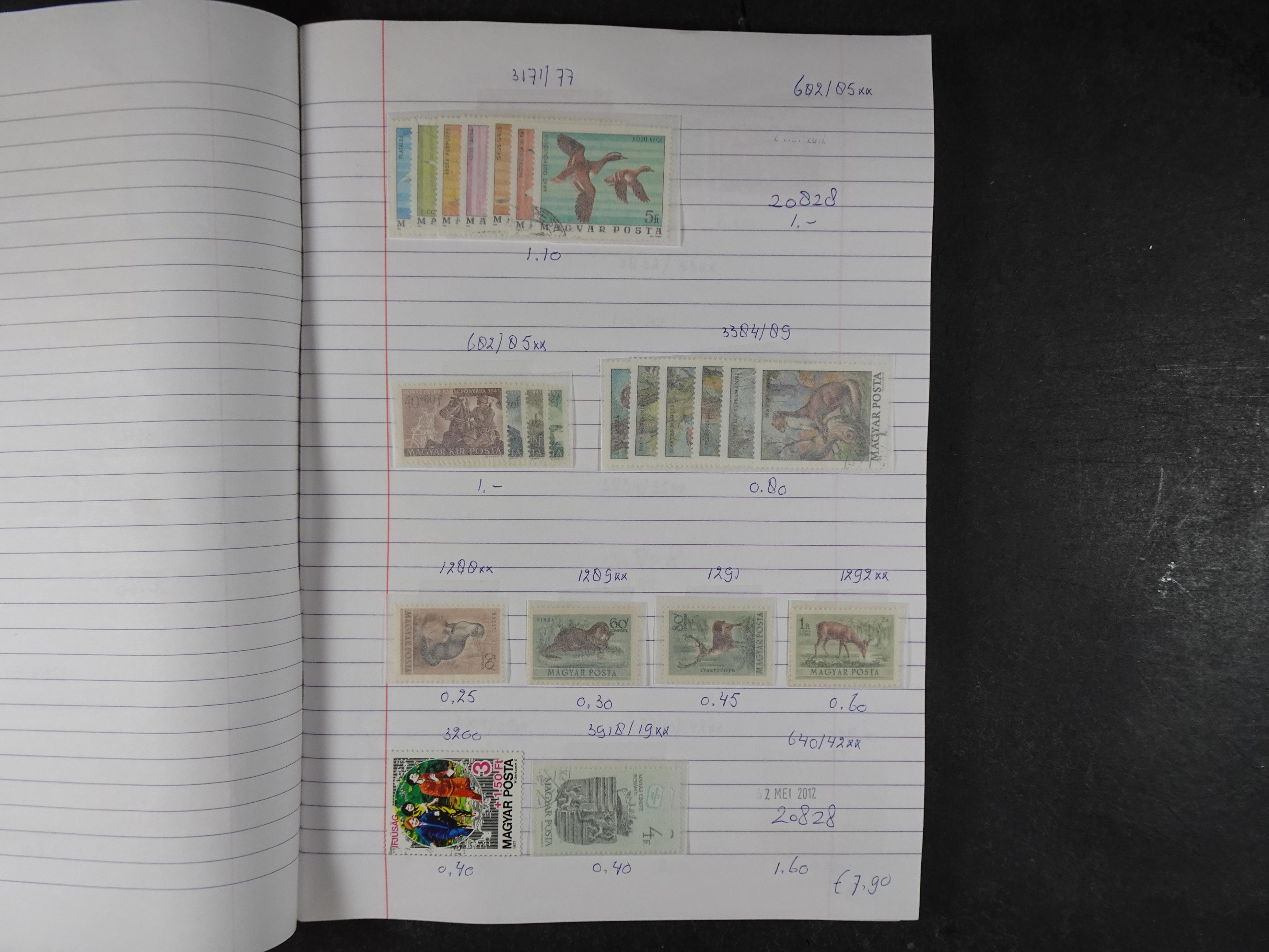 Mooie partij gelopen Rondzendboekjes.
Veel postfris.
Enorme restwaarde 605