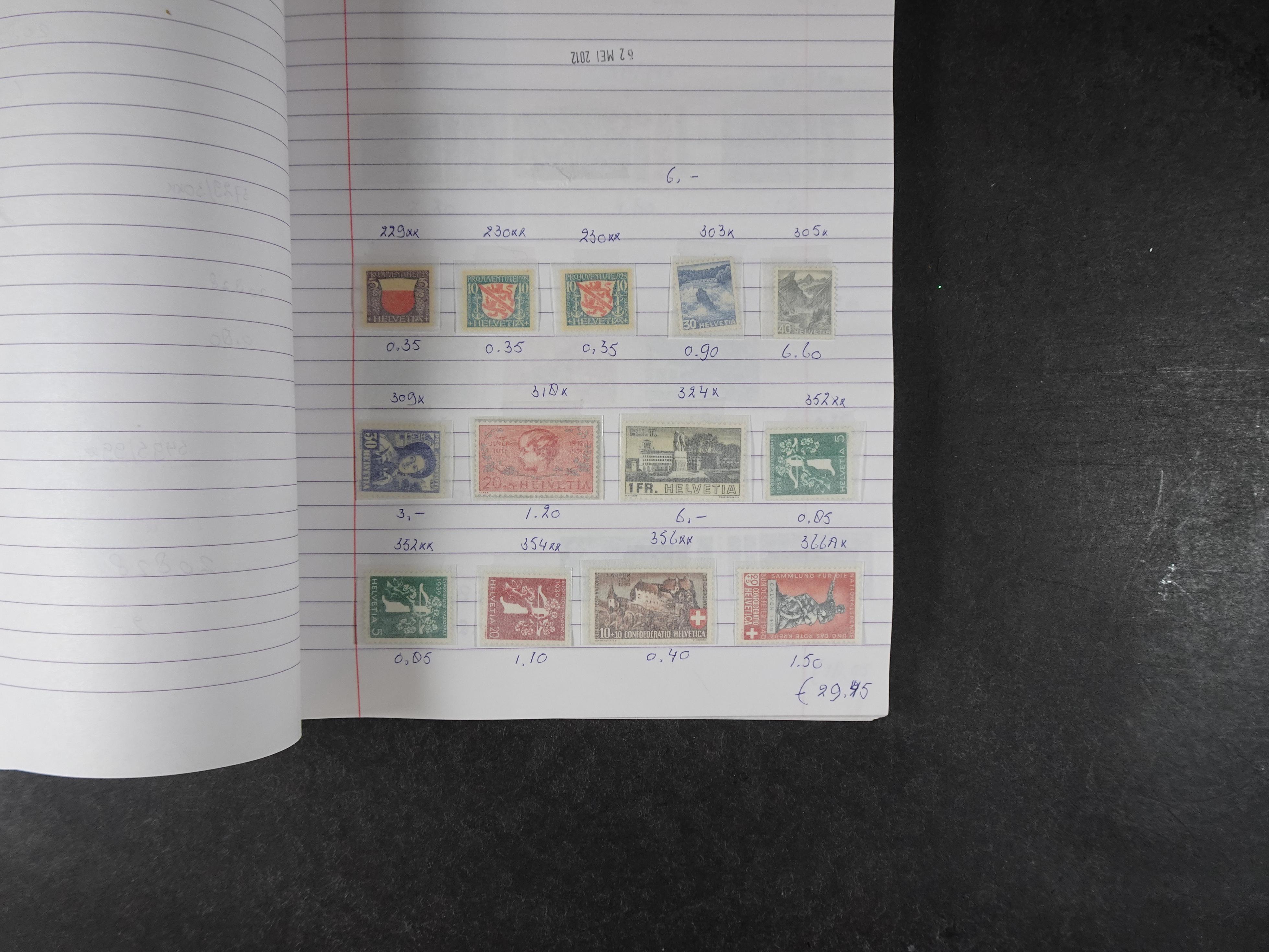 Mooie partij gelopen Rondzendboekjes.
Veel postfris.
Enorme restwaarde 607