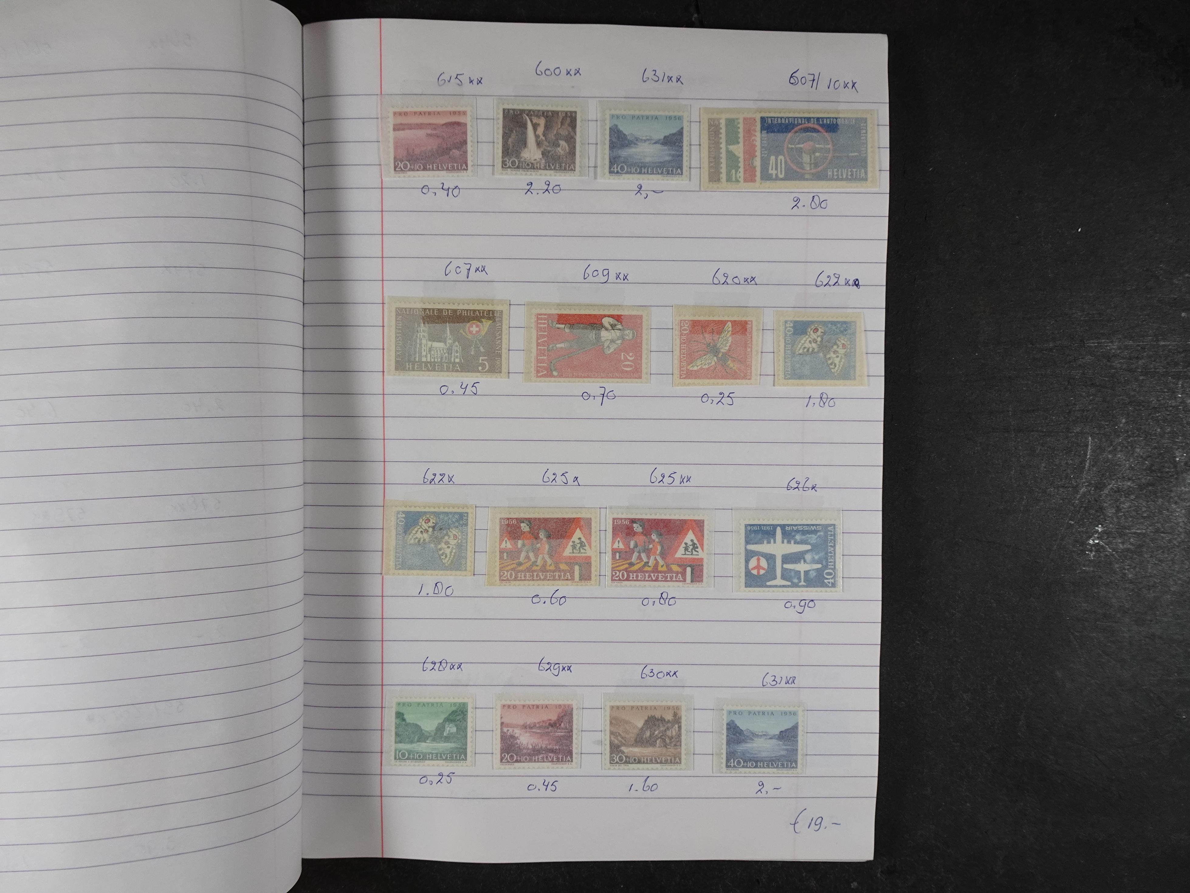 Mooie partij gelopen Rondzendboekjes.
Veel postfris.
Enorme restwaarde 610