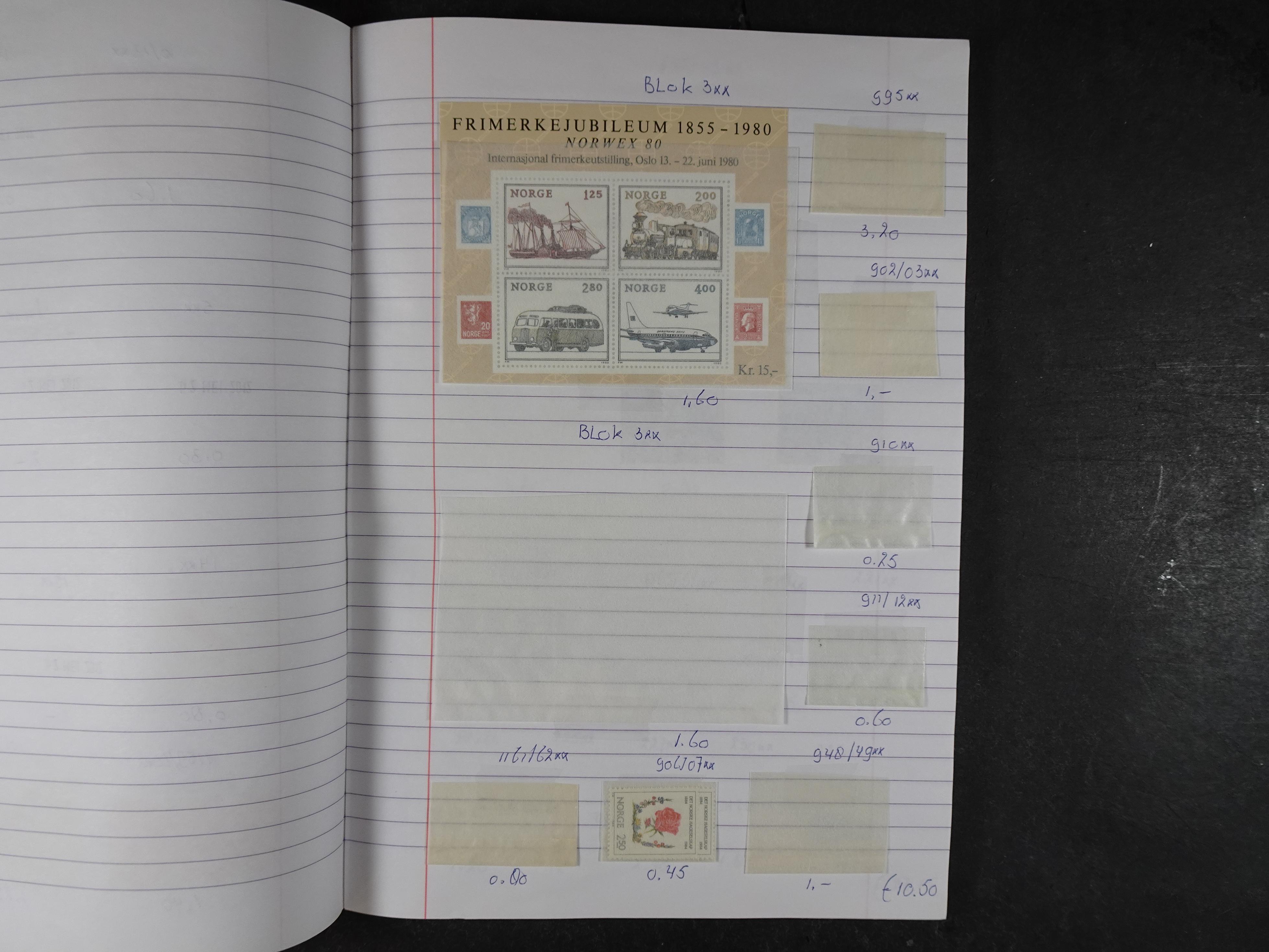 Mooie partij gelopen Rondzendboekjes.
Veel postfris.
Enorme restwaarde 616