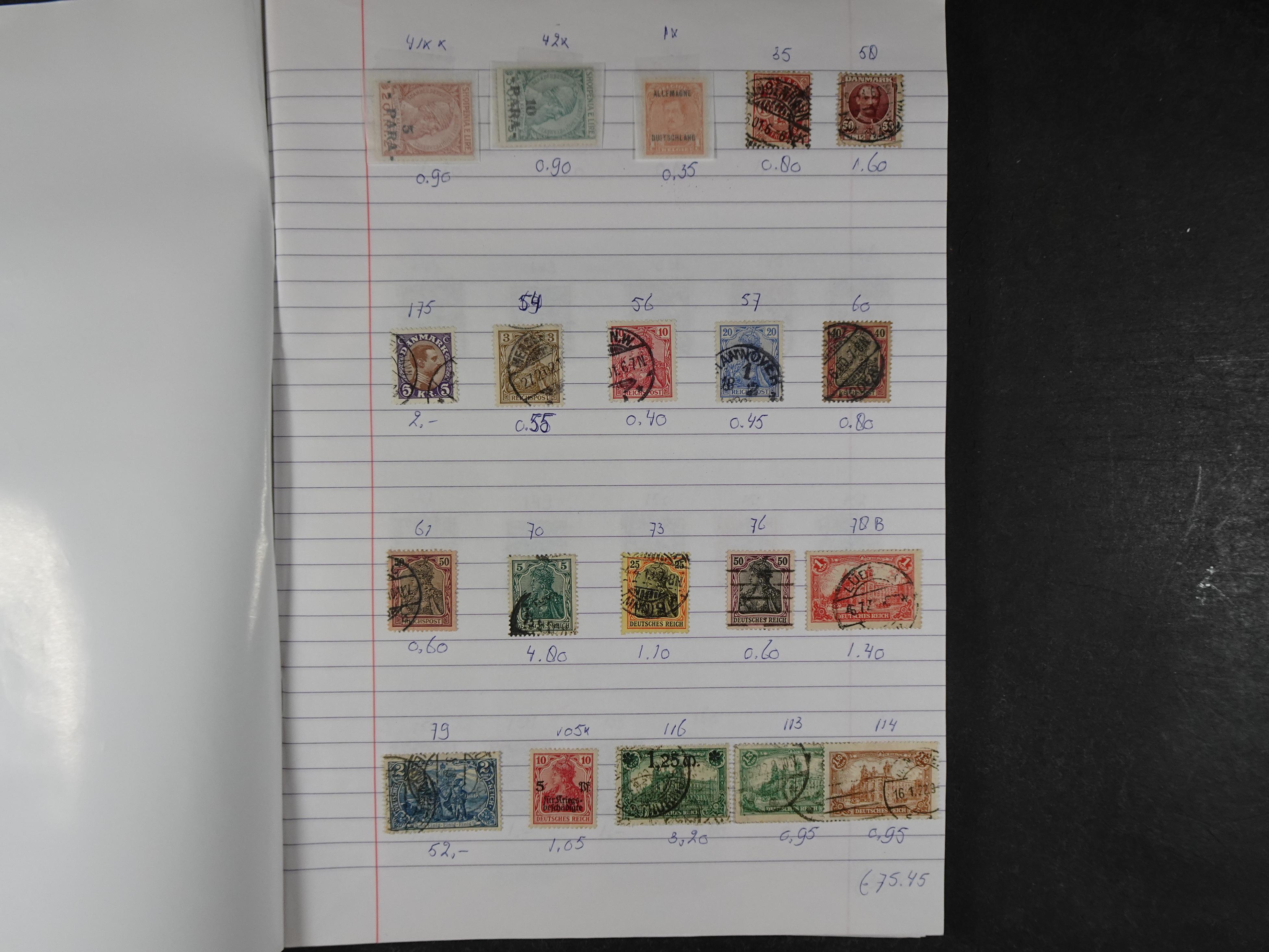 Mooie partij gelopen Rondzendboekjes.
Veel postfris.
Enorme restwaarde 638