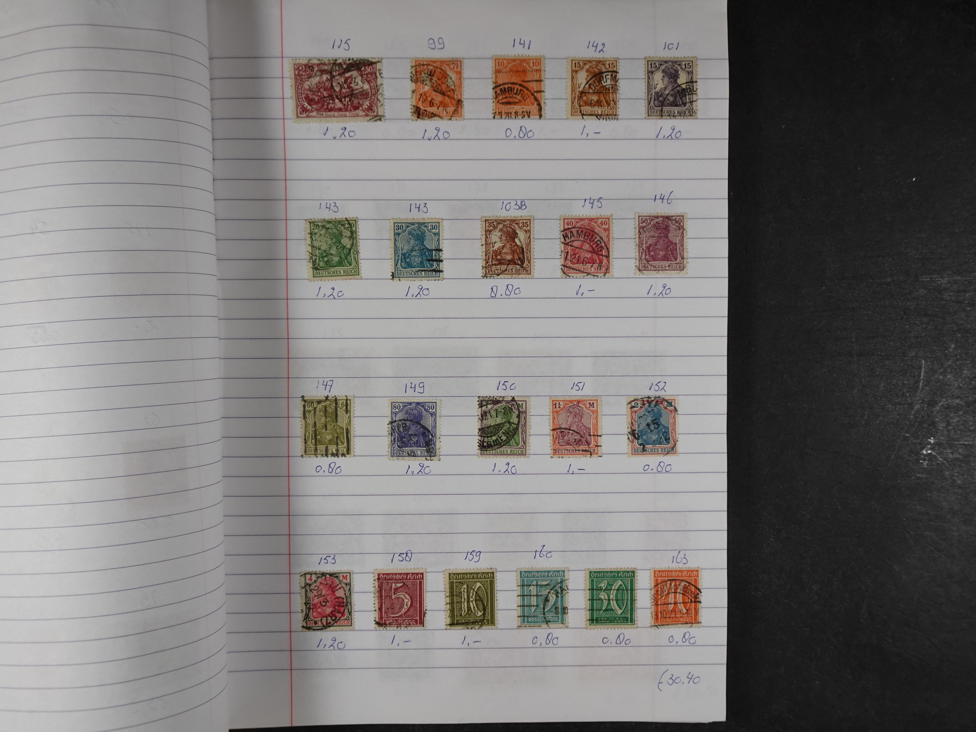 Mooie partij gelopen Rondzendboekjes.
Veel postfris.
Enorme restwaarde 639