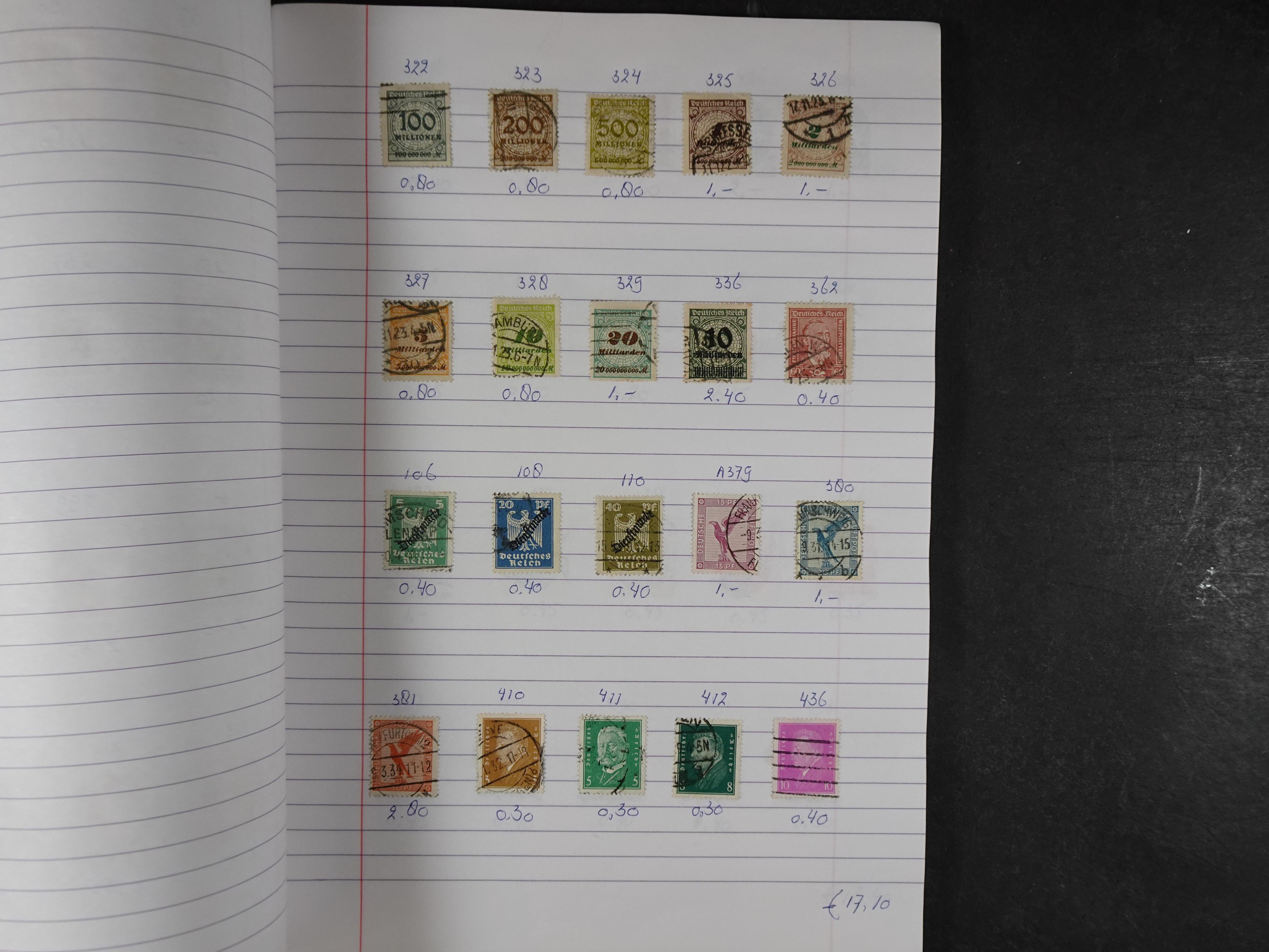 Mooie partij gelopen Rondzendboekjes.
Veel postfris.
Enorme restwaarde 644