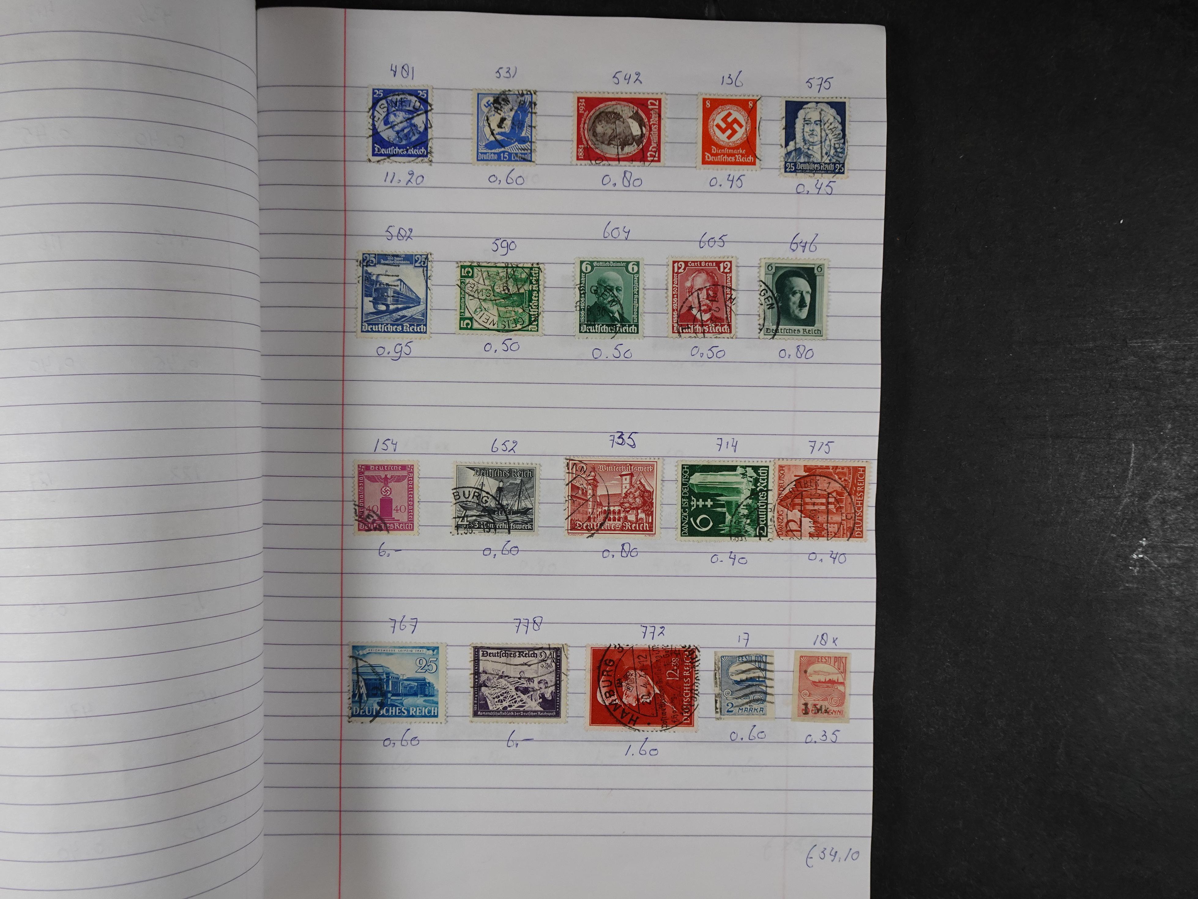 Mooie partij gelopen Rondzendboekjes.
Veel postfris.
Enorme restwaarde 646