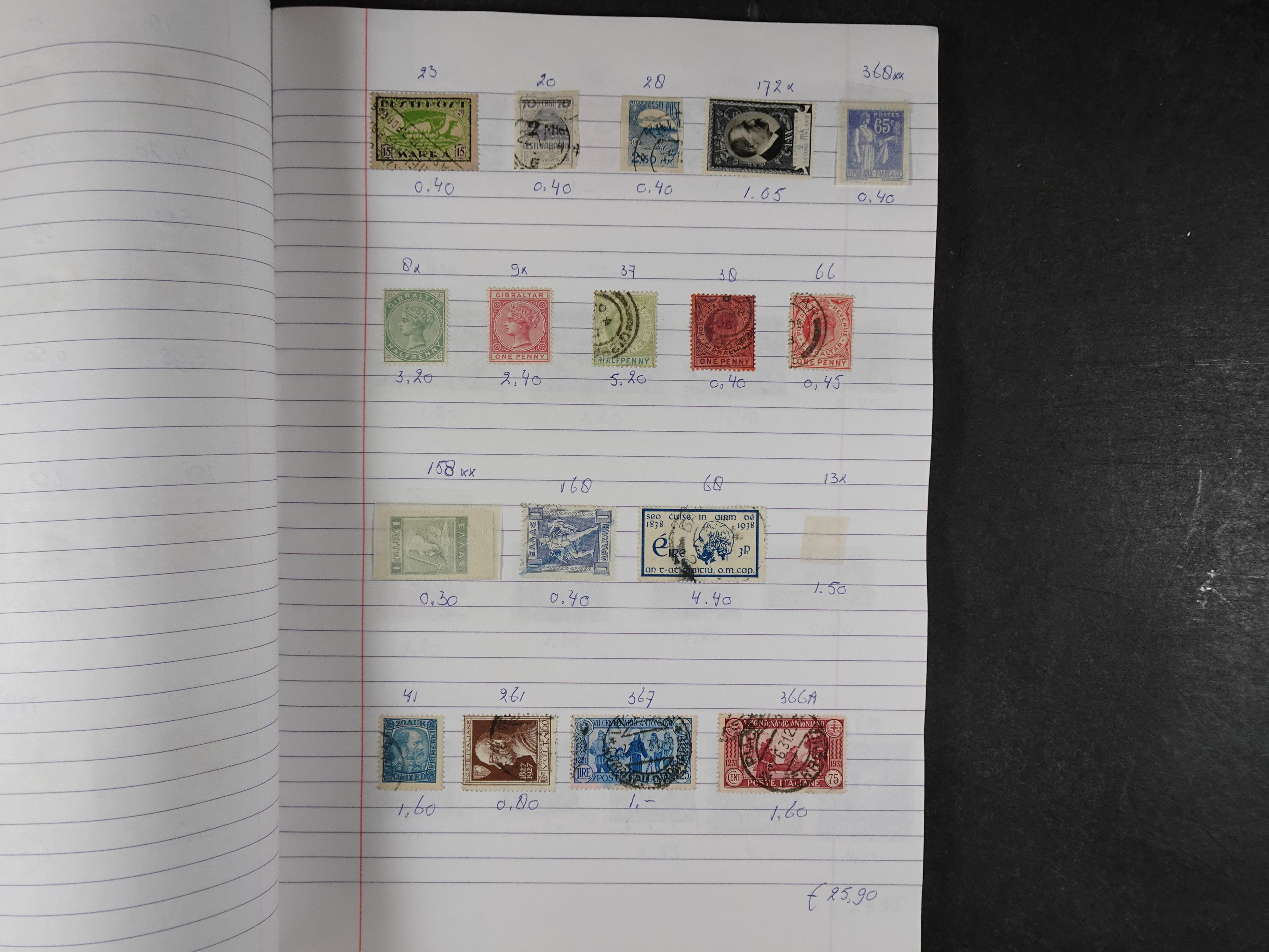 Mooie partij gelopen Rondzendboekjes.
Veel postfris.
Enorme restwaarde 647