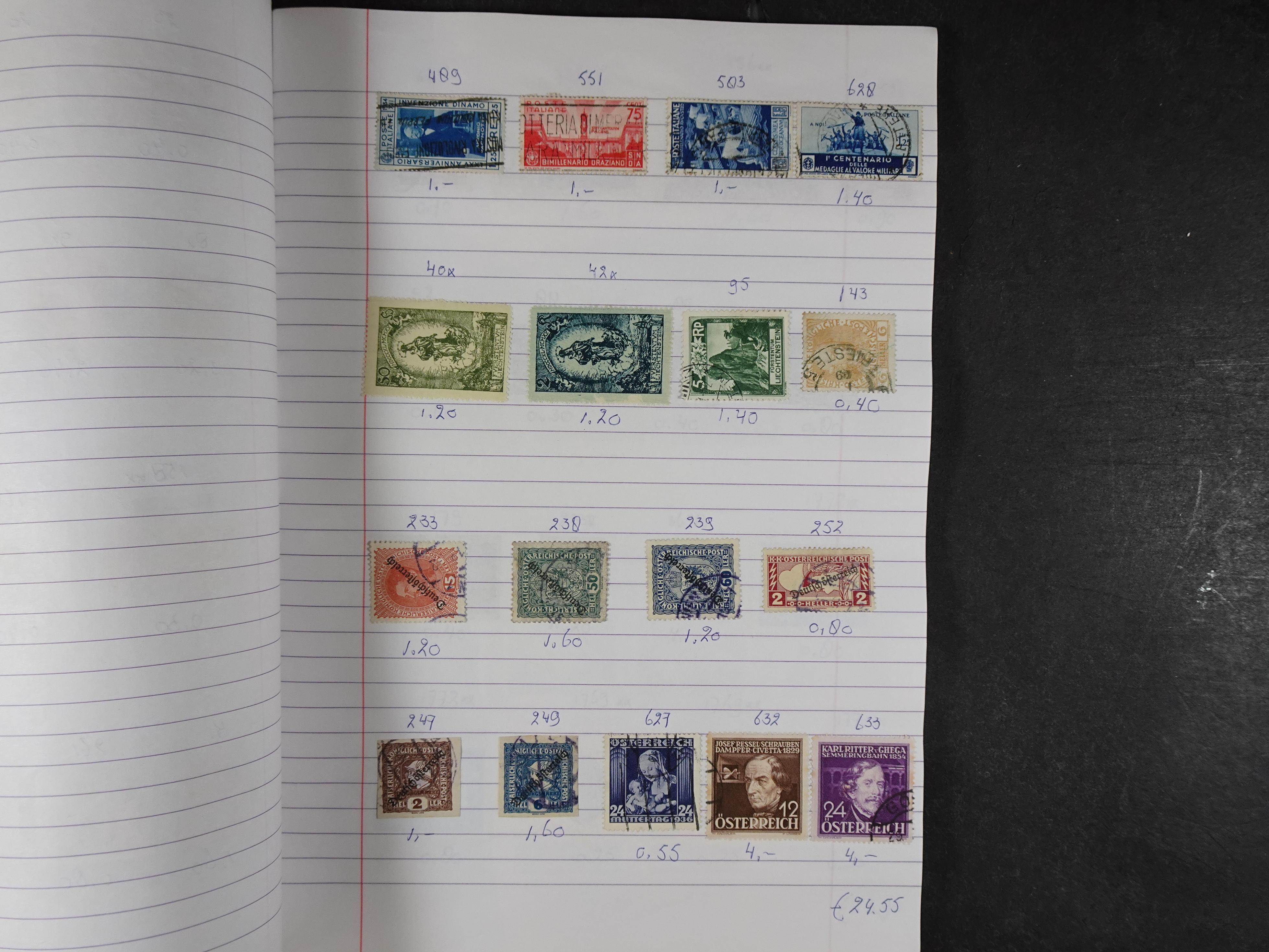 Mooie partij gelopen Rondzendboekjes.
Veel postfris.
Enorme restwaarde 648