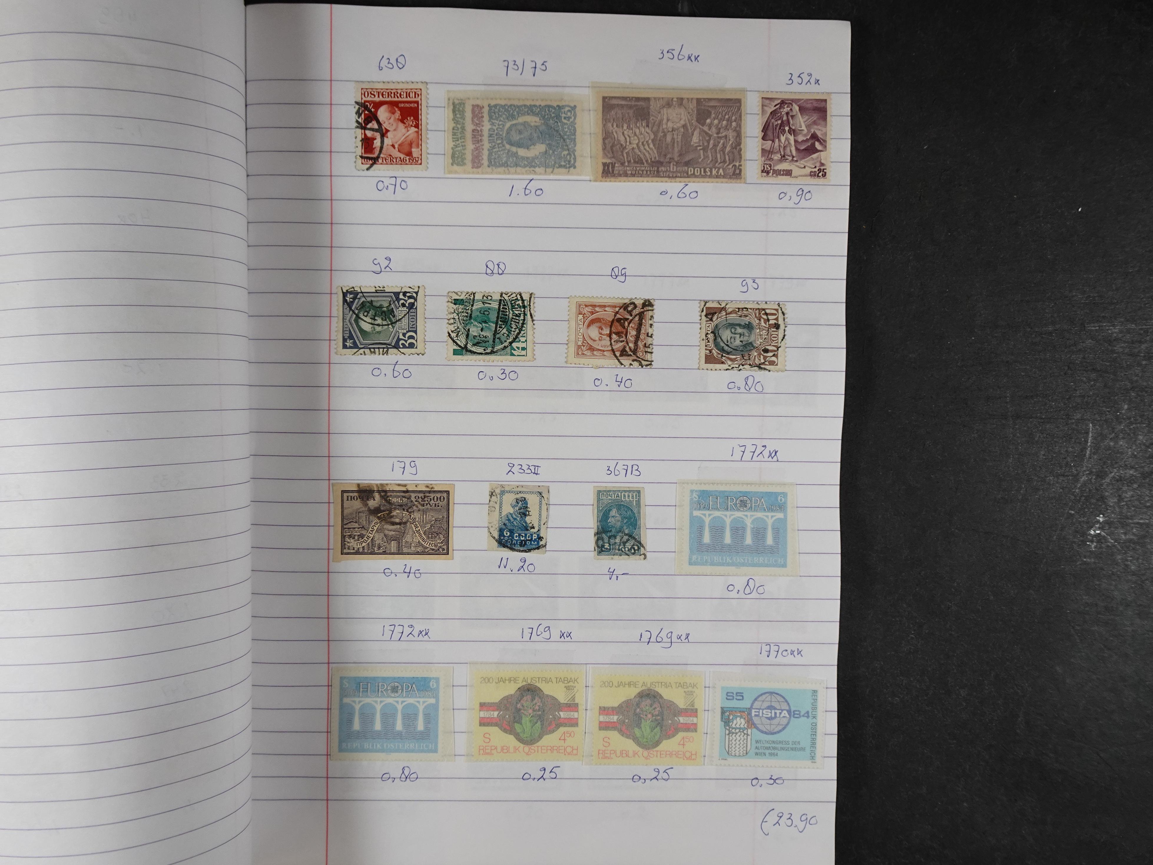 Mooie partij gelopen Rondzendboekjes.
Veel postfris.
Enorme restwaarde 649