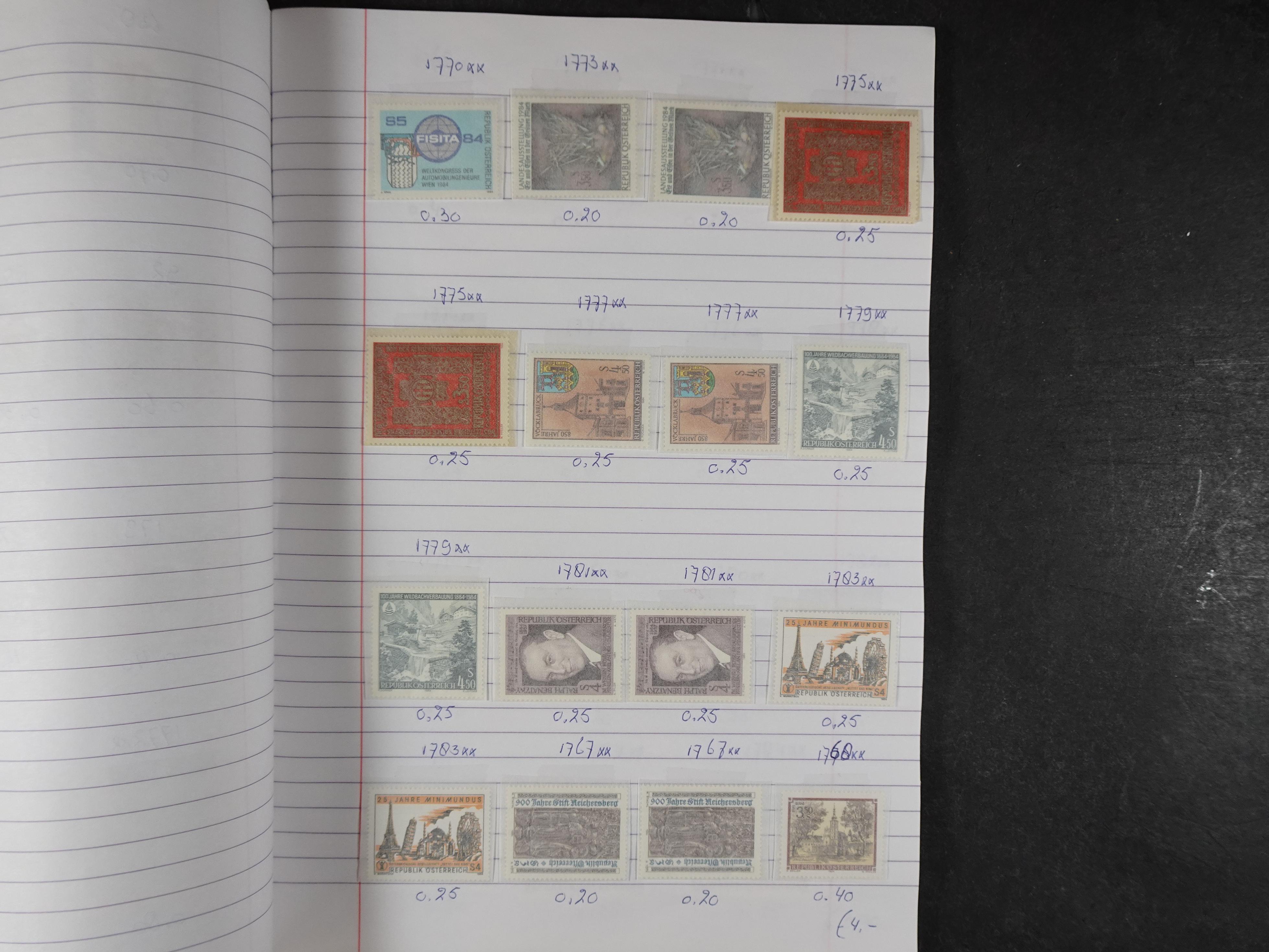 Mooie partij gelopen Rondzendboekjes.
Veel postfris.
Enorme restwaarde 650