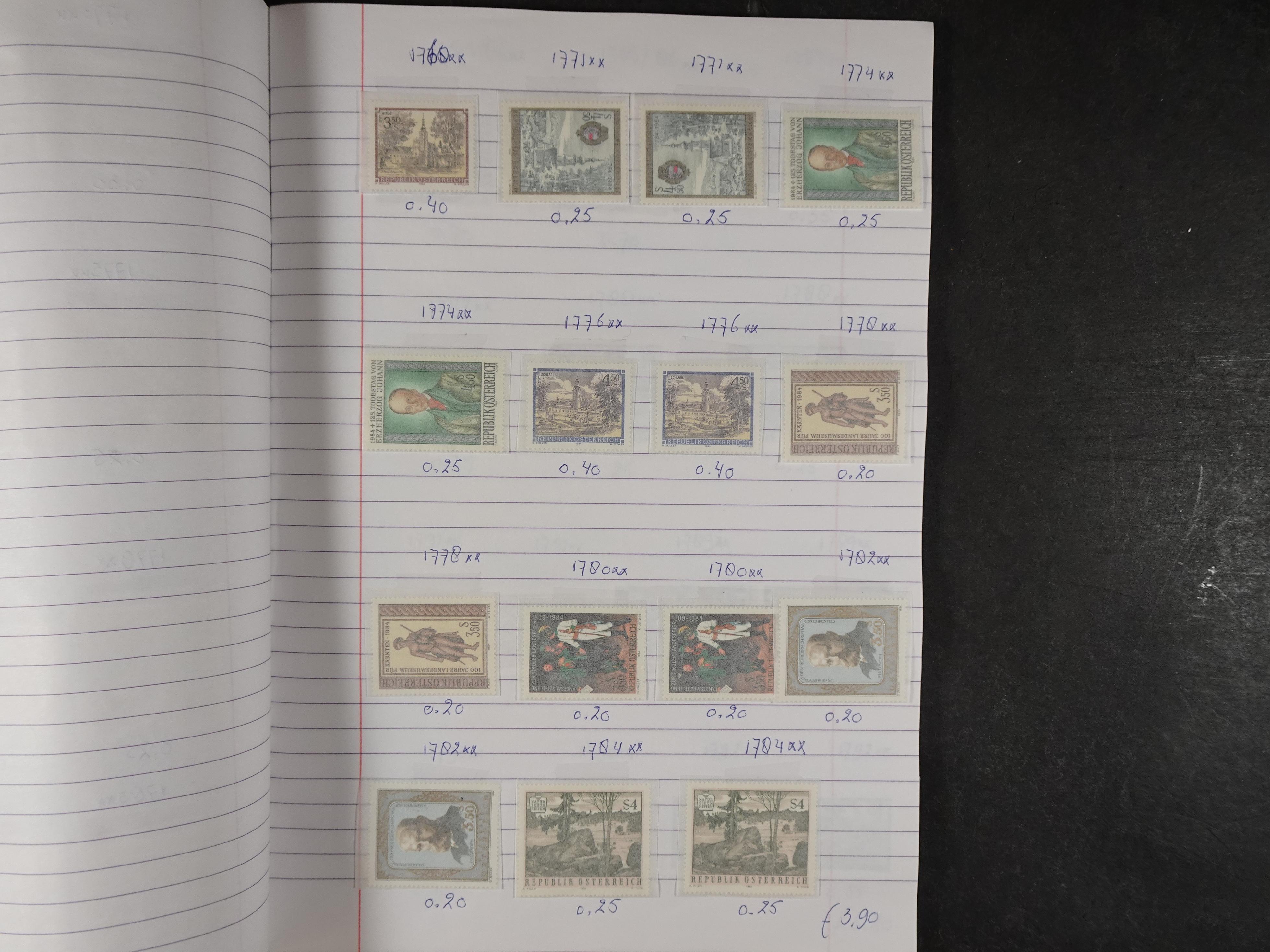 Mooie partij gelopen Rondzendboekjes.
Veel postfris.
Enorme restwaarde 651