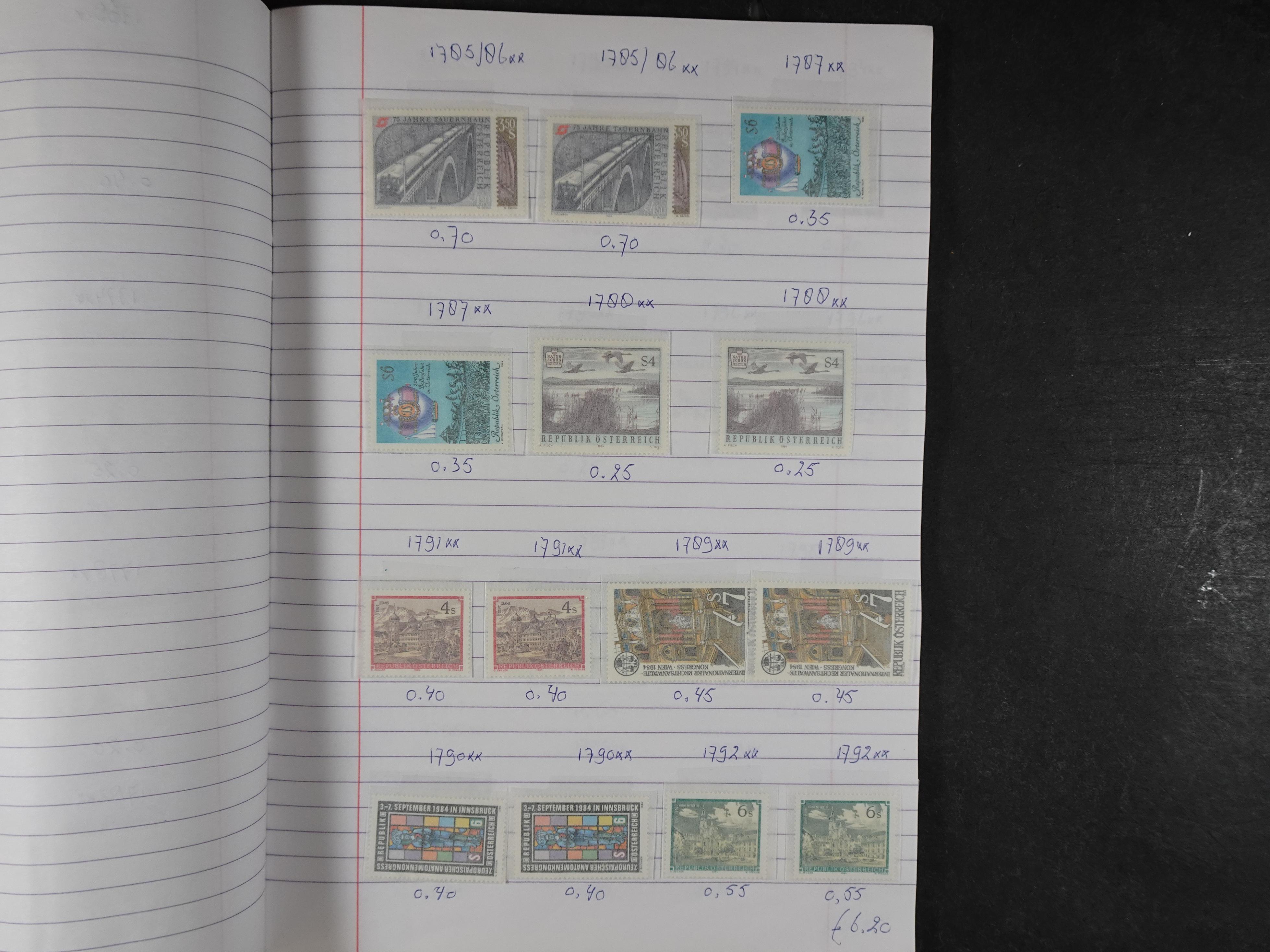 Mooie partij gelopen Rondzendboekjes.
Veel postfris.
Enorme restwaarde 652