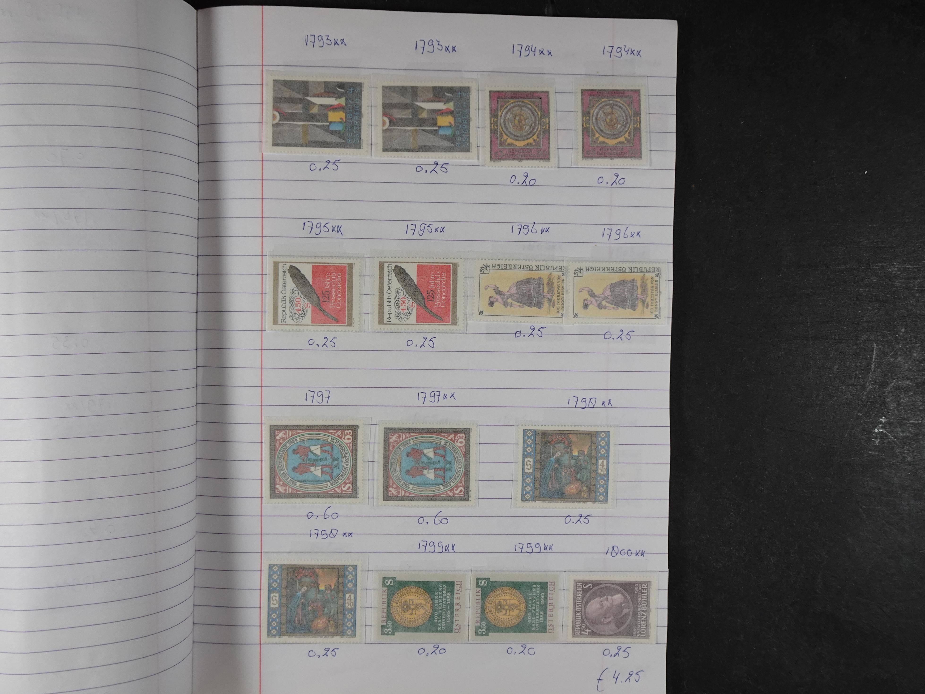 Mooie partij gelopen Rondzendboekjes.
Veel postfris.
Enorme restwaarde 653