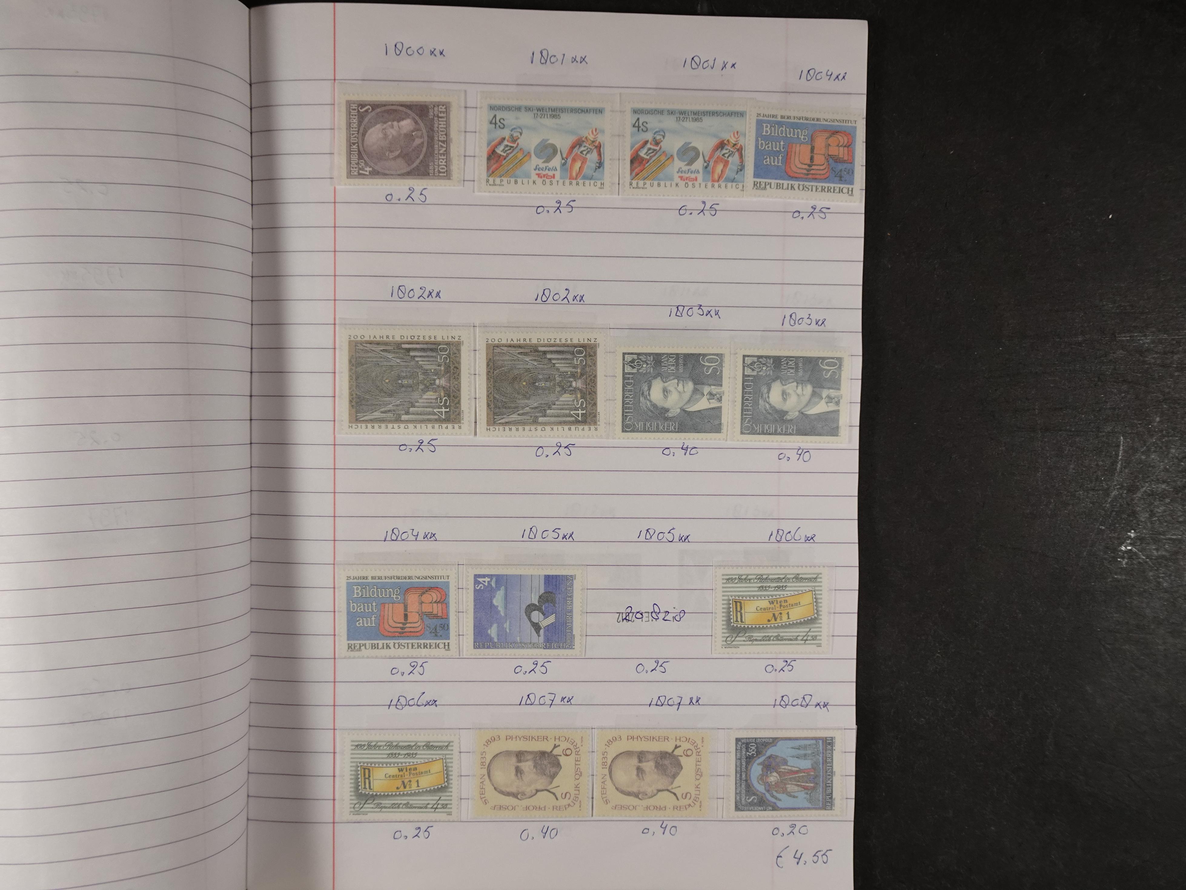 Mooie partij gelopen Rondzendboekjes.
Veel postfris.
Enorme restwaarde 654