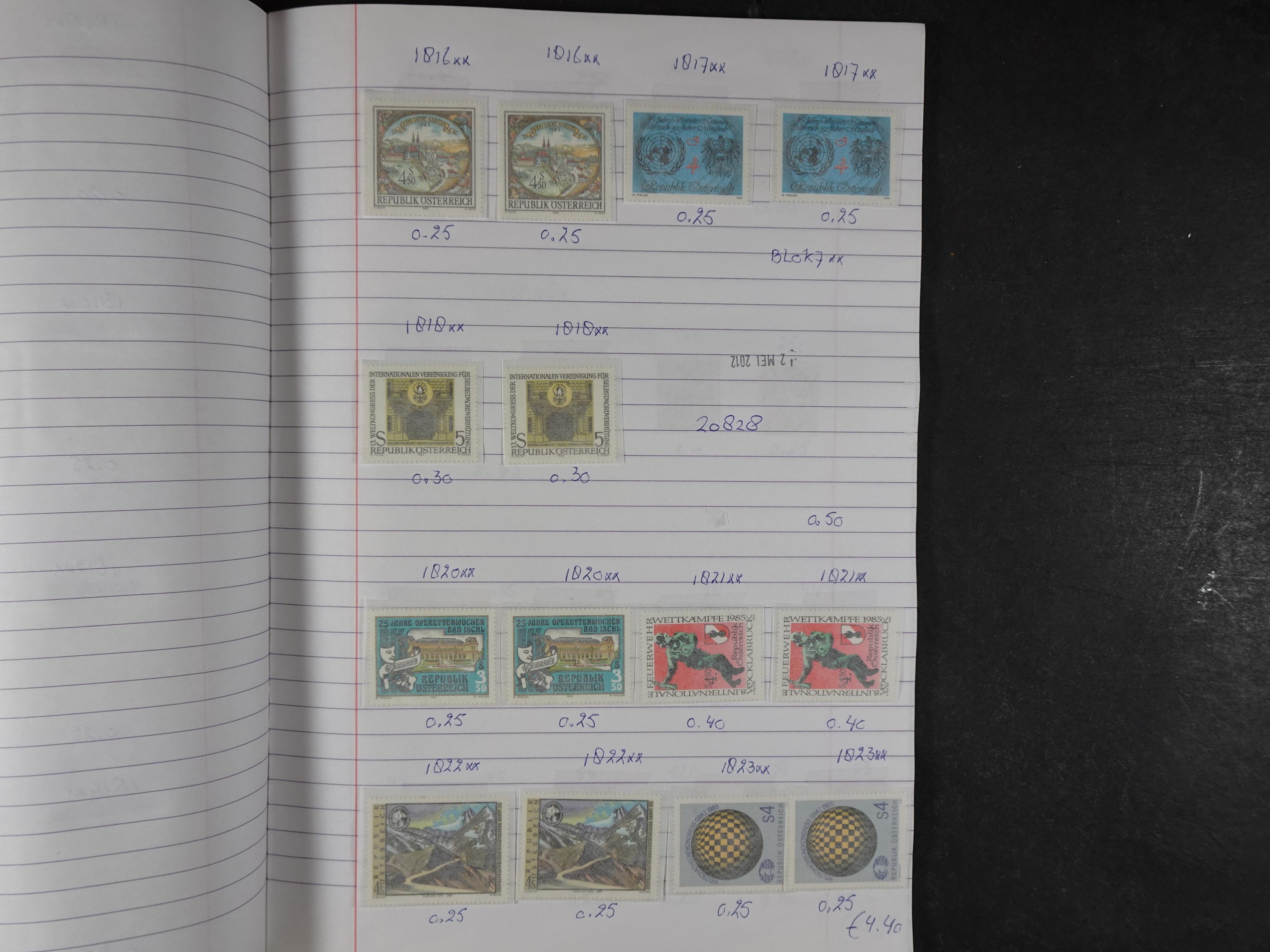 Mooie partij gelopen Rondzendboekjes.
Veel postfris.
Enorme restwaarde 656