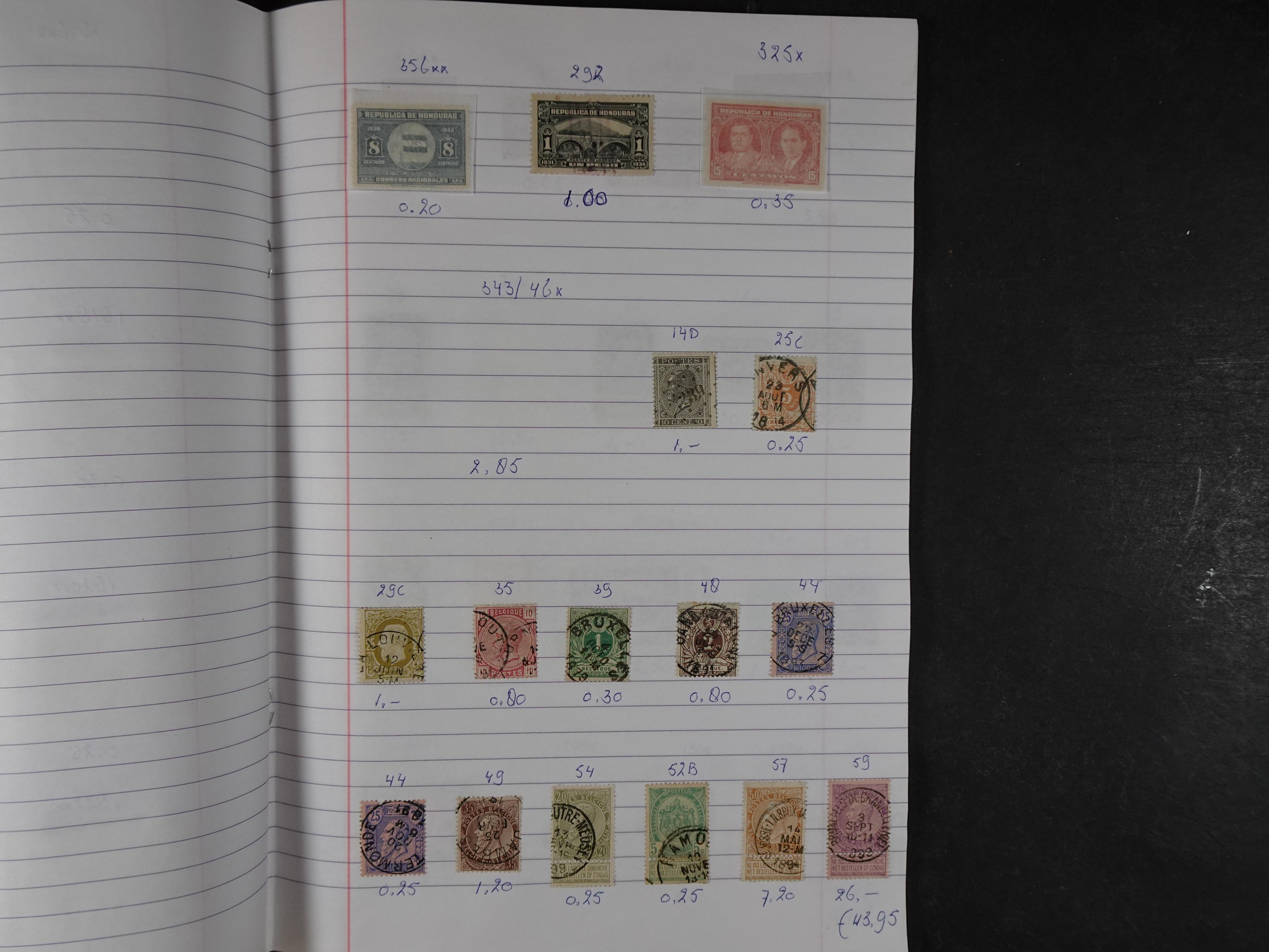 Mooie partij gelopen Rondzendboekjes.
Veel postfris.
Enorme restwaarde 657