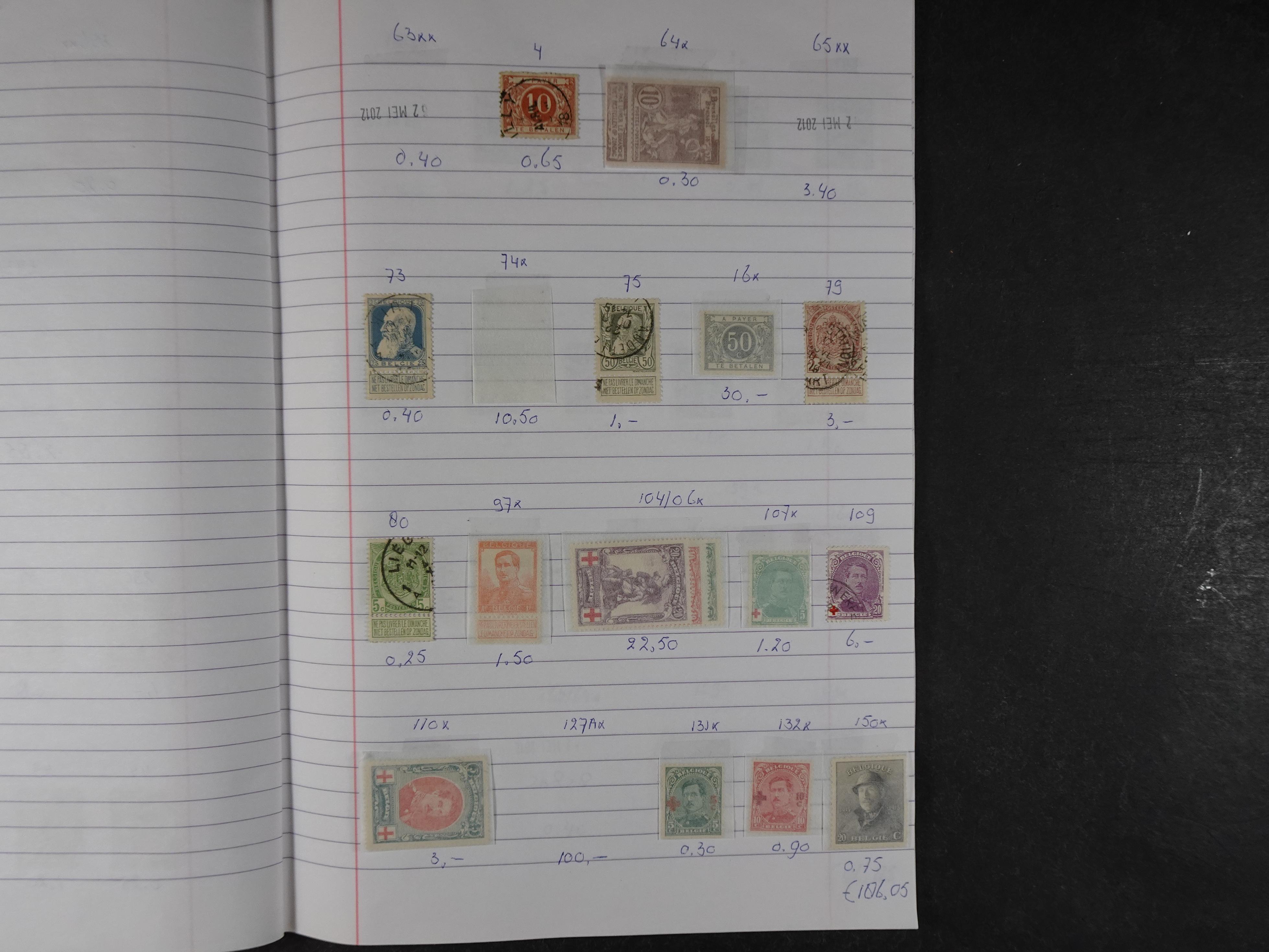 Mooie partij gelopen Rondzendboekjes.
Veel postfris.
Enorme restwaarde 658