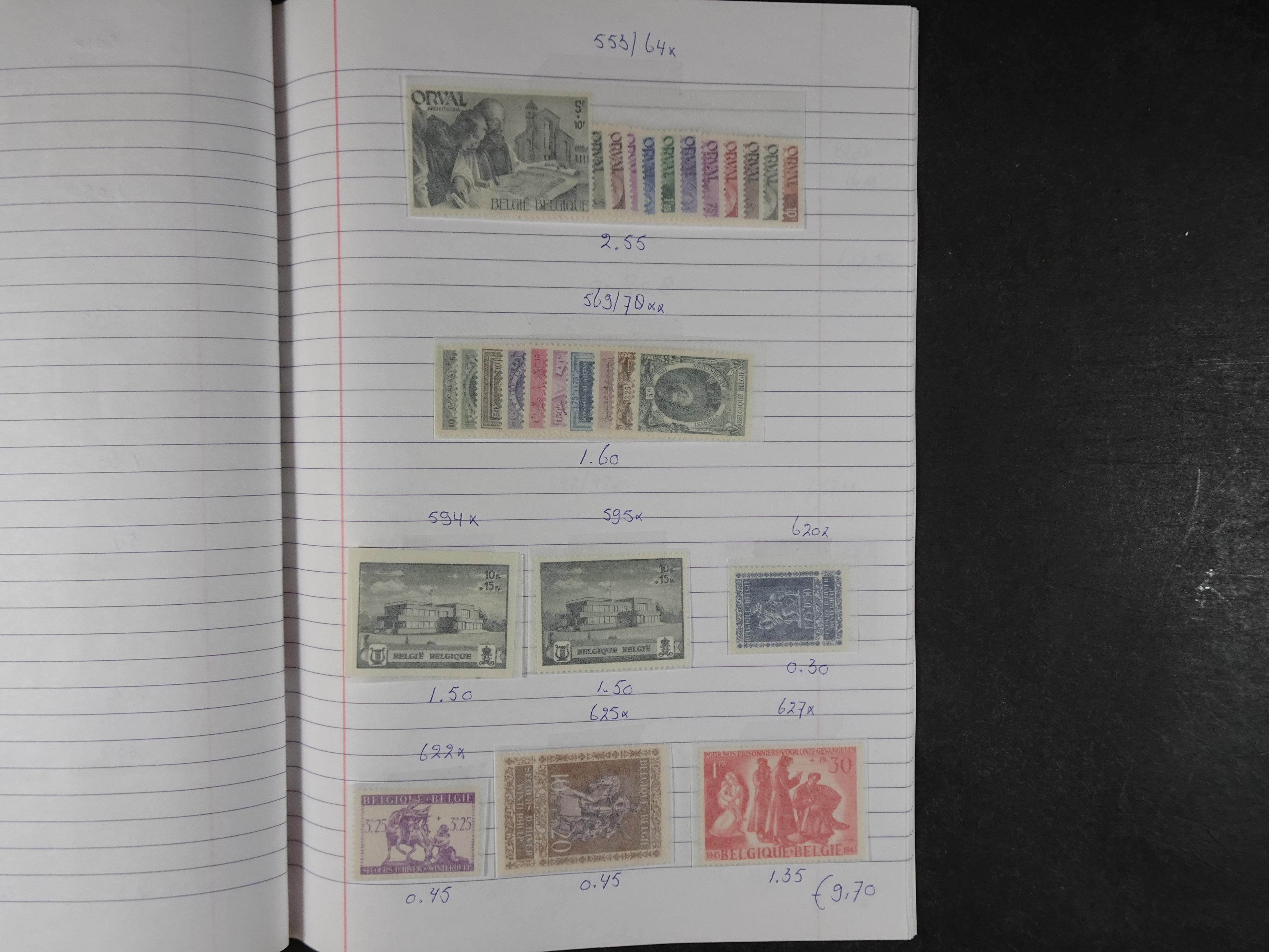 Mooie partij gelopen Rondzendboekjes.
Veel postfris.
Enorme restwaarde 666