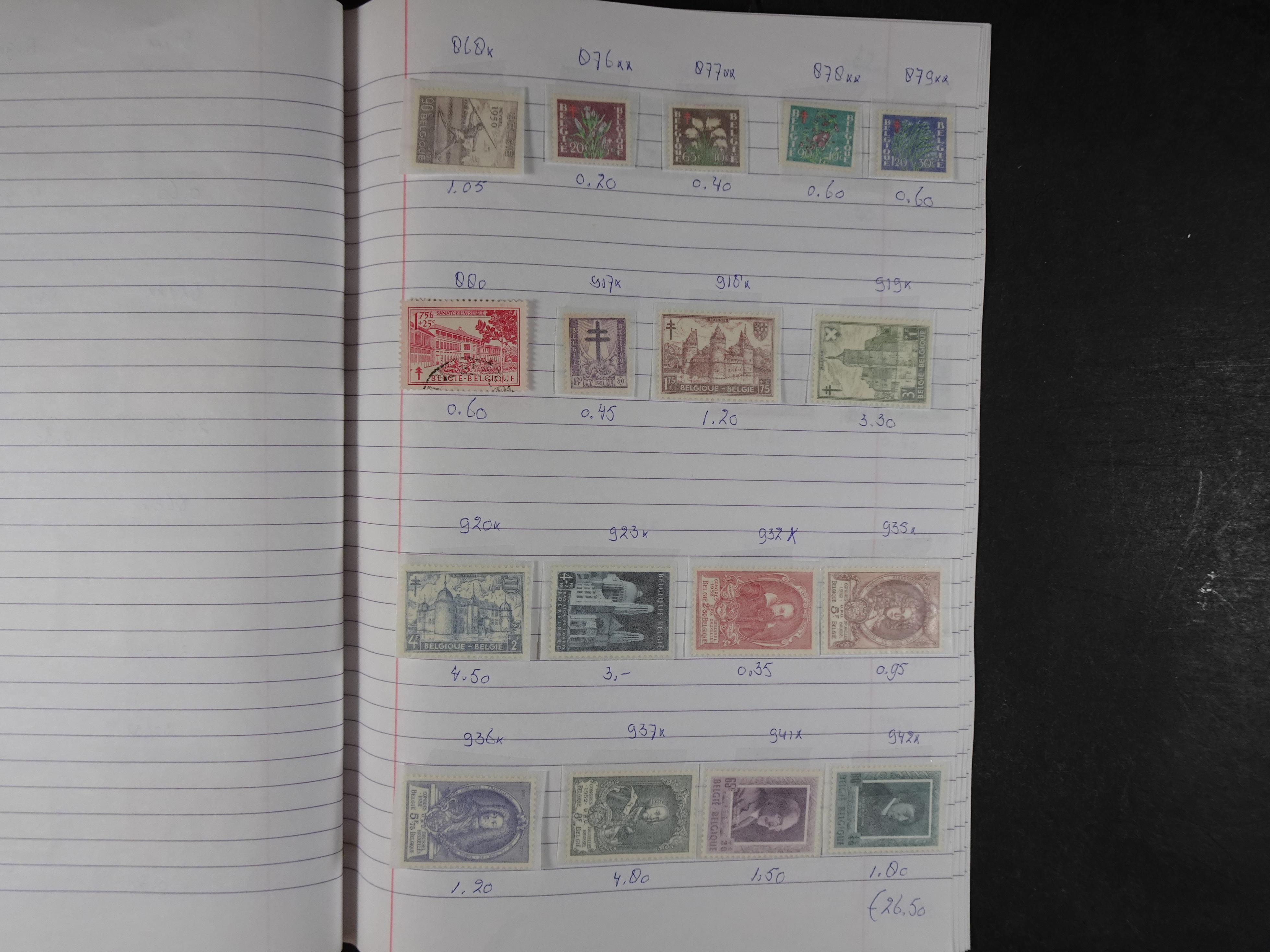 Mooie partij gelopen Rondzendboekjes.
Veel postfris.
Enorme restwaarde 671