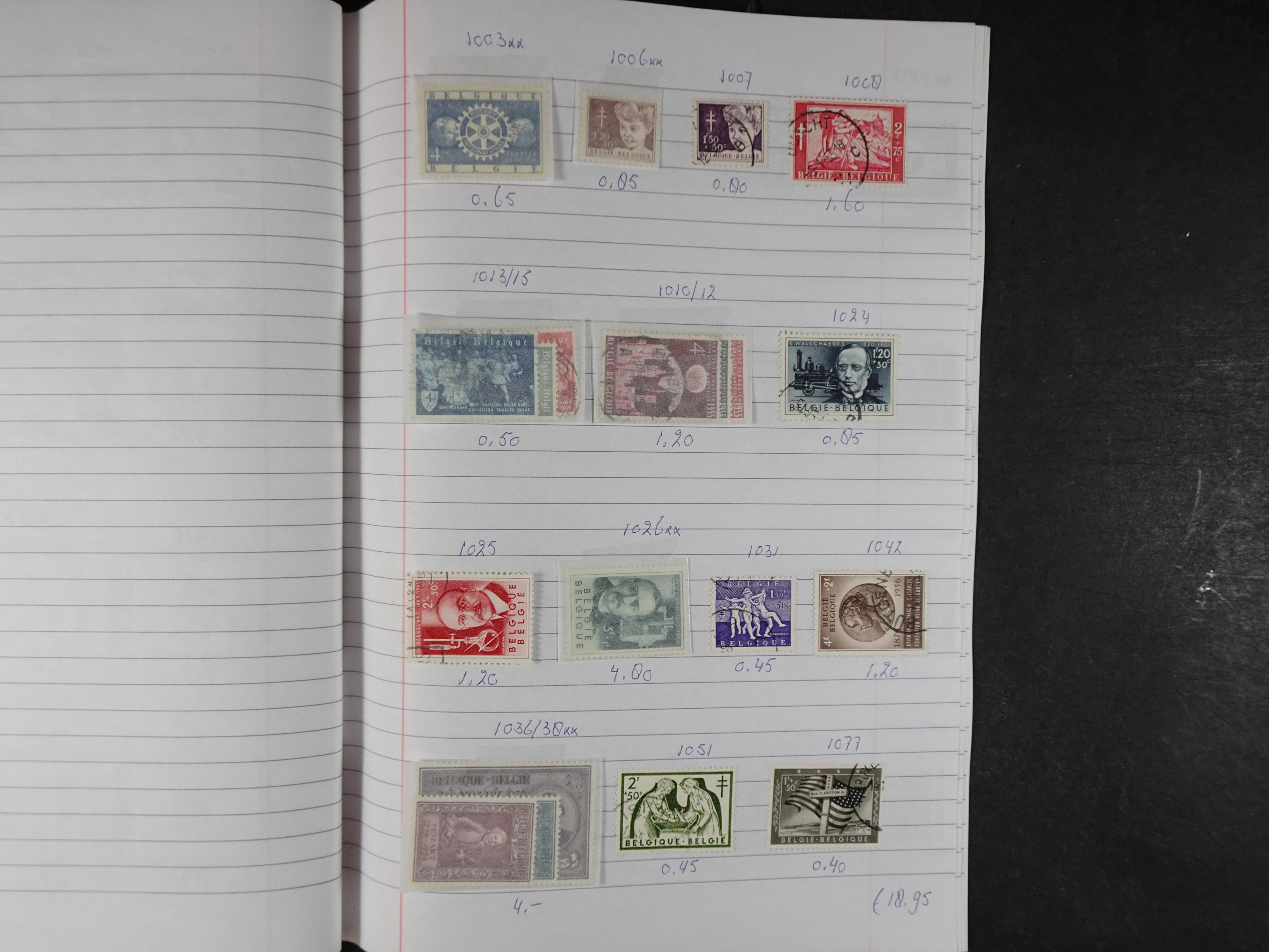 Mooie partij gelopen Rondzendboekjes.
Veel postfris.
Enorme restwaarde 673