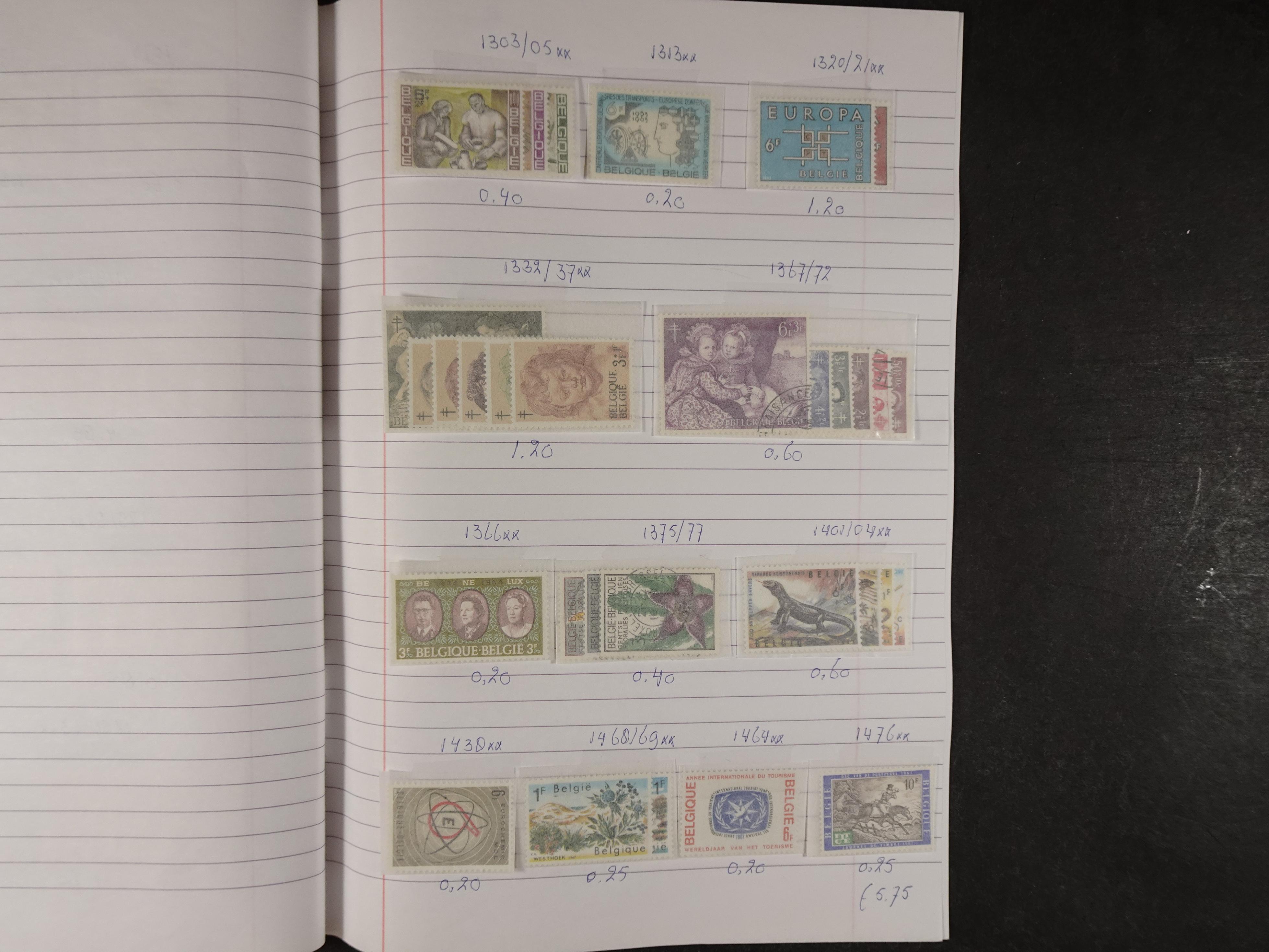 Mooie partij gelopen Rondzendboekjes.
Veel postfris.
Enorme restwaarde 675