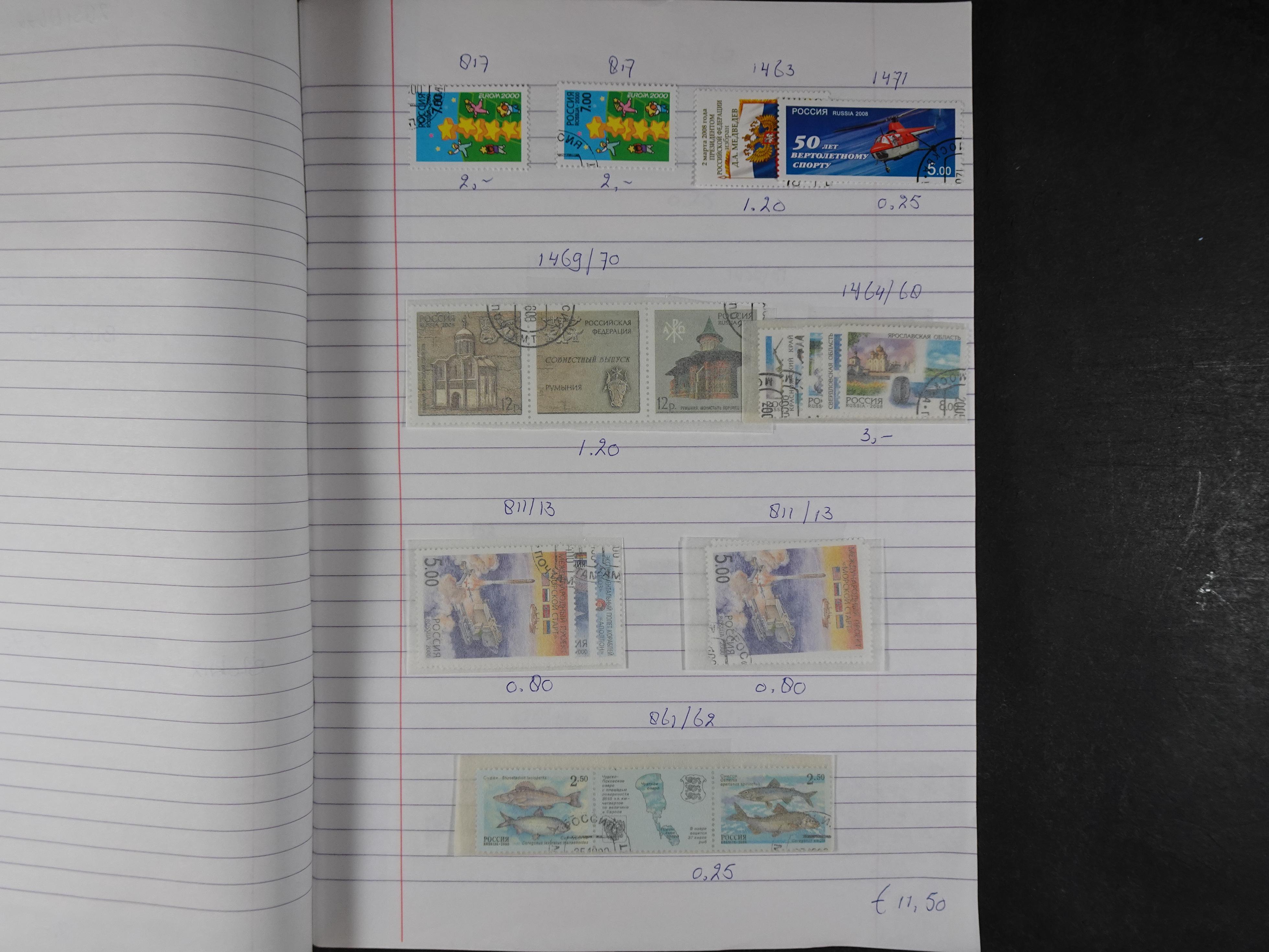 Mooie partij gelopen Rondzendboekjes.
Veel postfris.
Enorme restwaarde 677