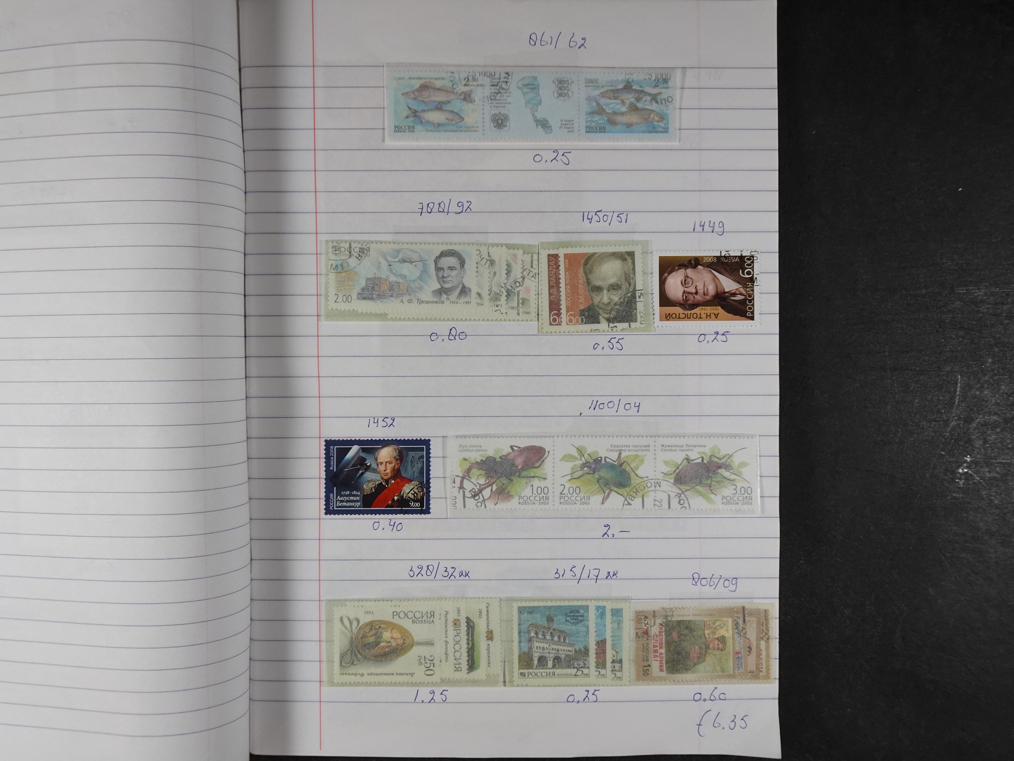 Mooie partij gelopen Rondzendboekjes.
Veel postfris.
Enorme restwaarde 678