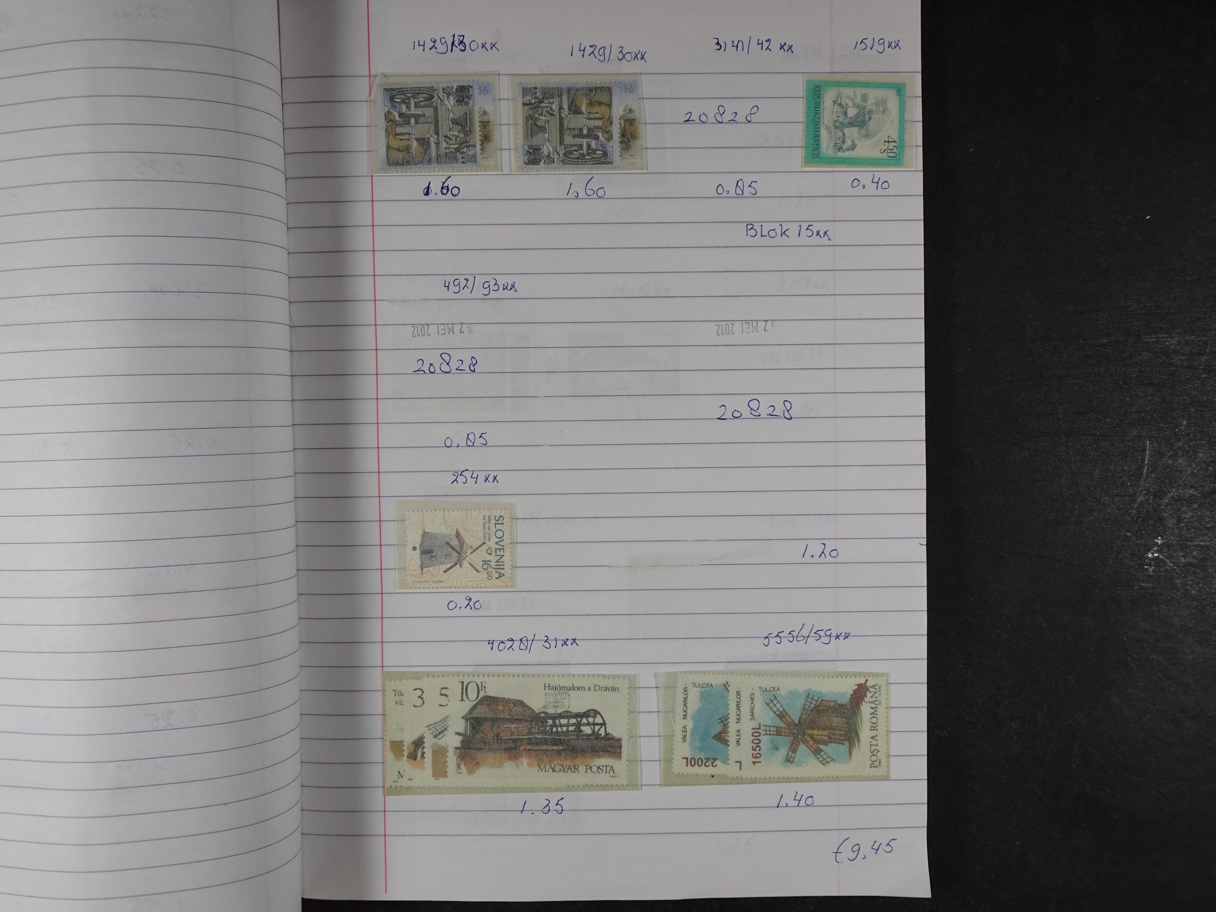 Mooie partij gelopen Rondzendboekjes.
Veel postfris.
Enorme restwaarde 683