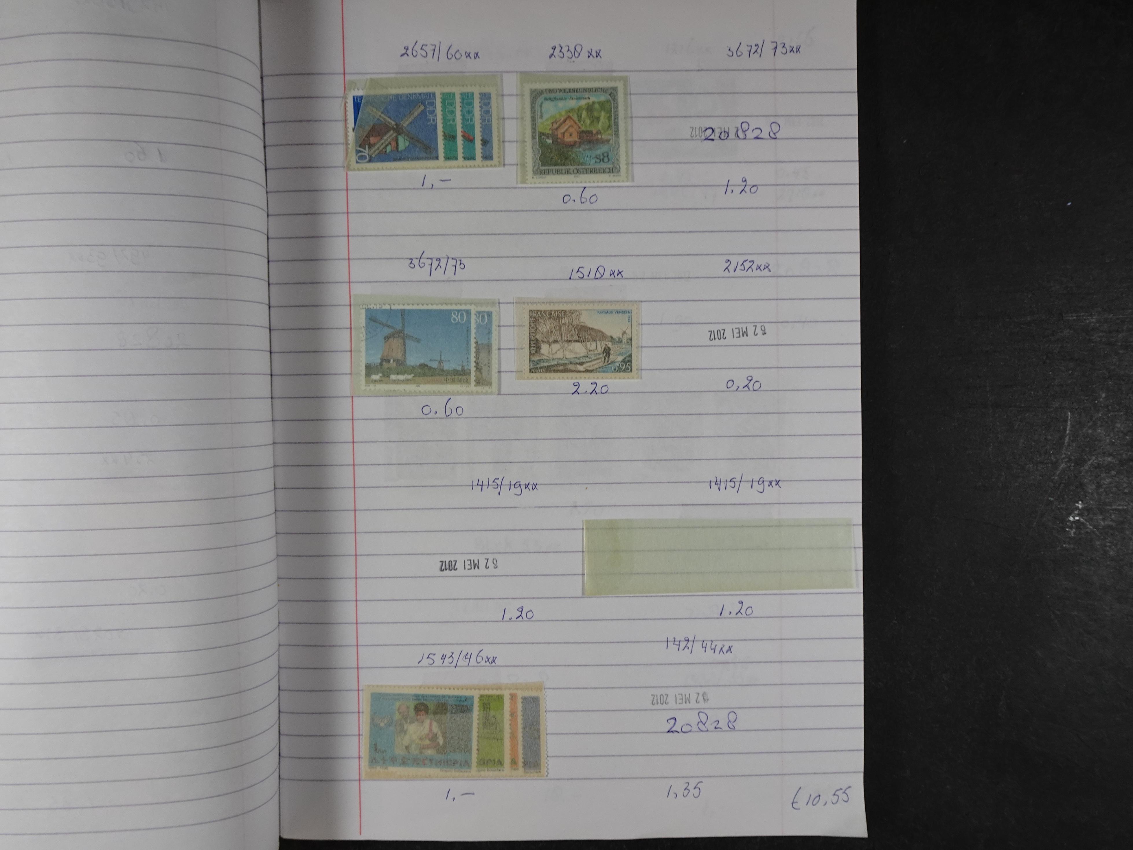 Mooie partij gelopen Rondzendboekjes.
Veel postfris.
Enorme restwaarde 684