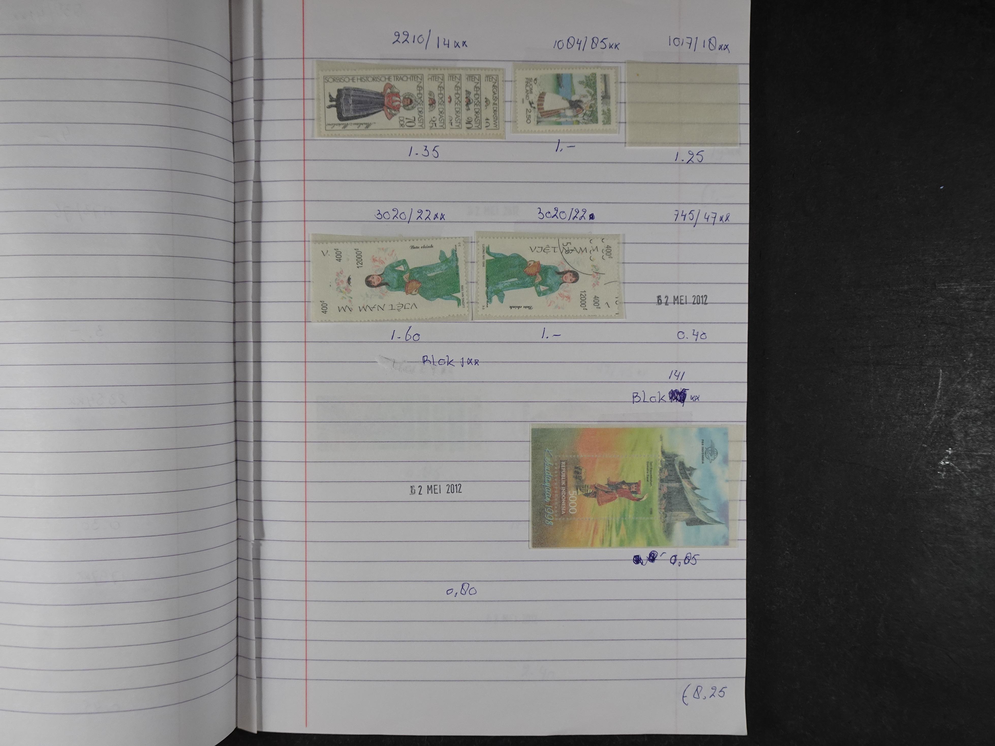 Mooie partij gelopen Rondzendboekjes.
Veel postfris.
Enorme restwaarde 690