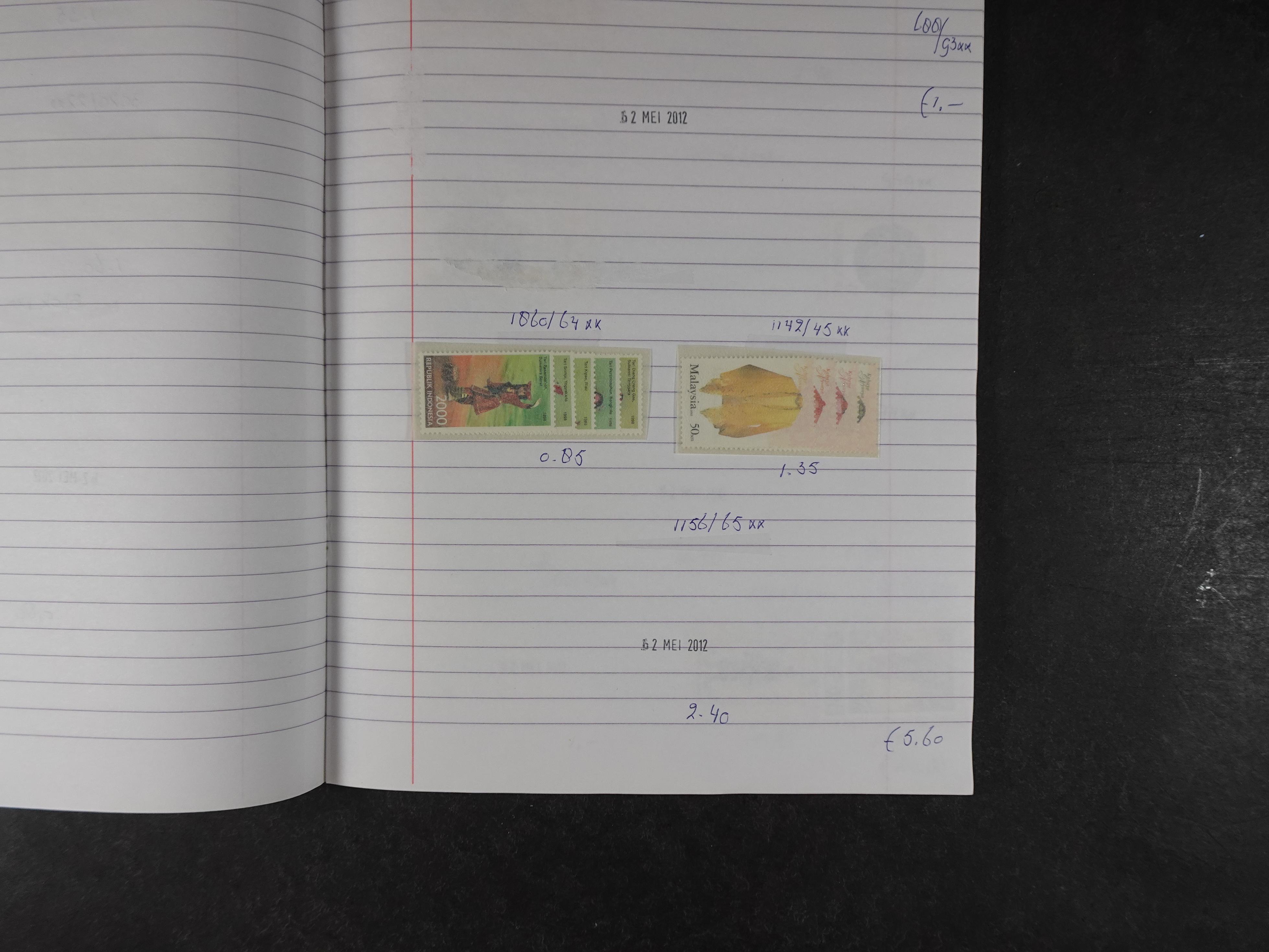 Mooie partij gelopen Rondzendboekjes.
Veel postfris.
Enorme restwaarde 691